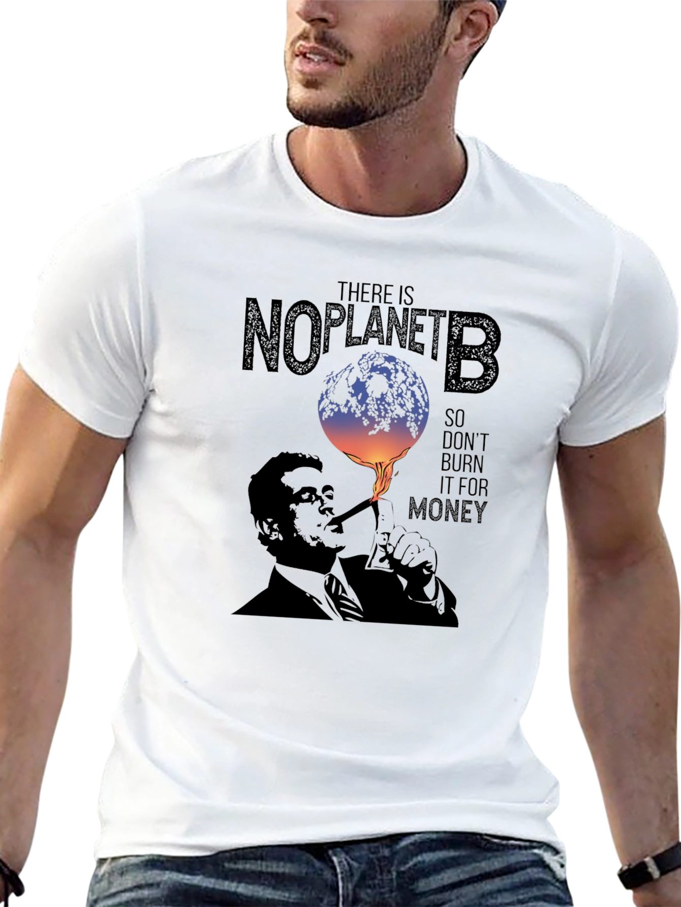 No Planet B Graphic Tee - Eco Awareness T-Shirt