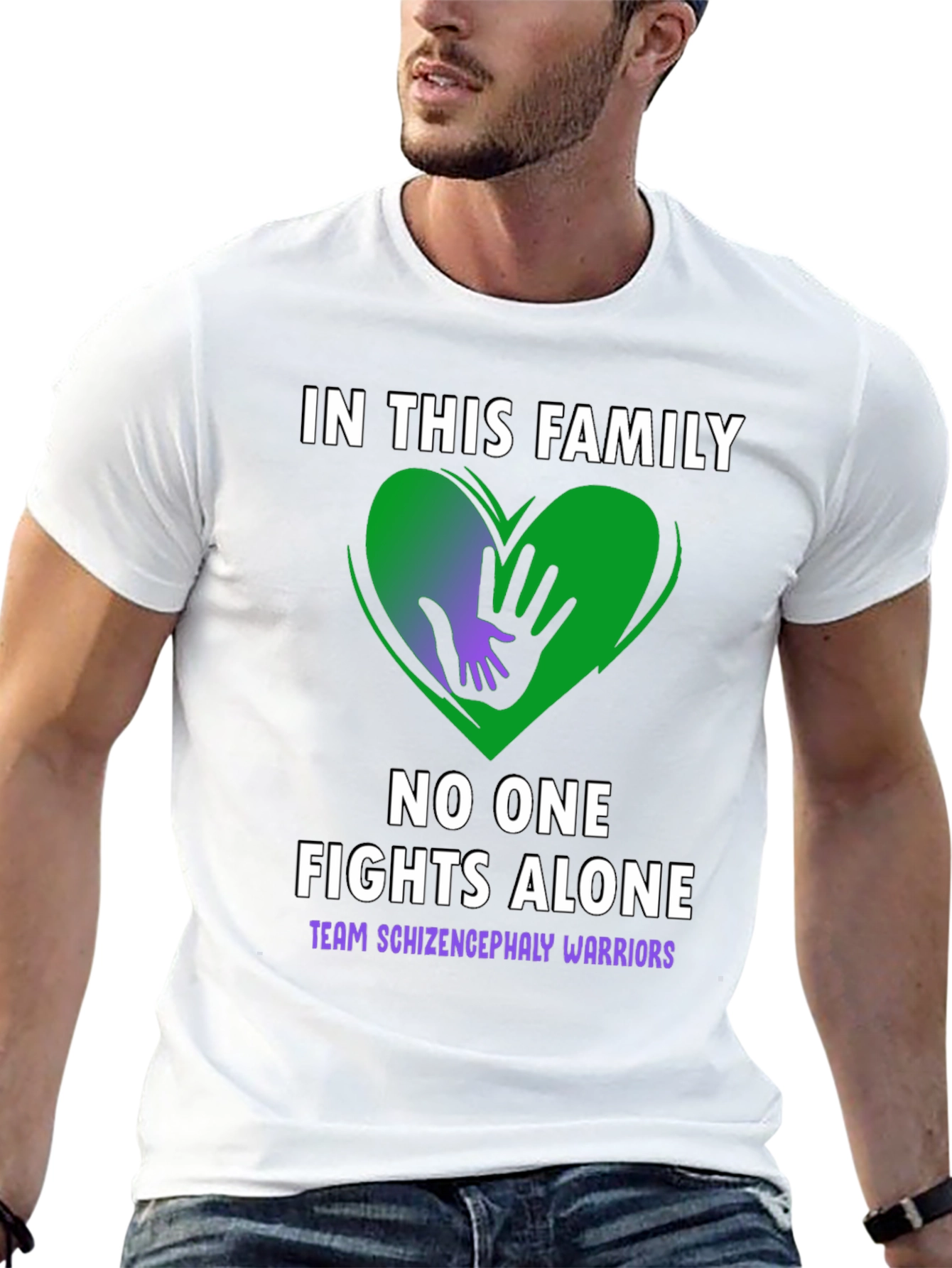 Schizencephaly Warrior Family Support T-Shirt