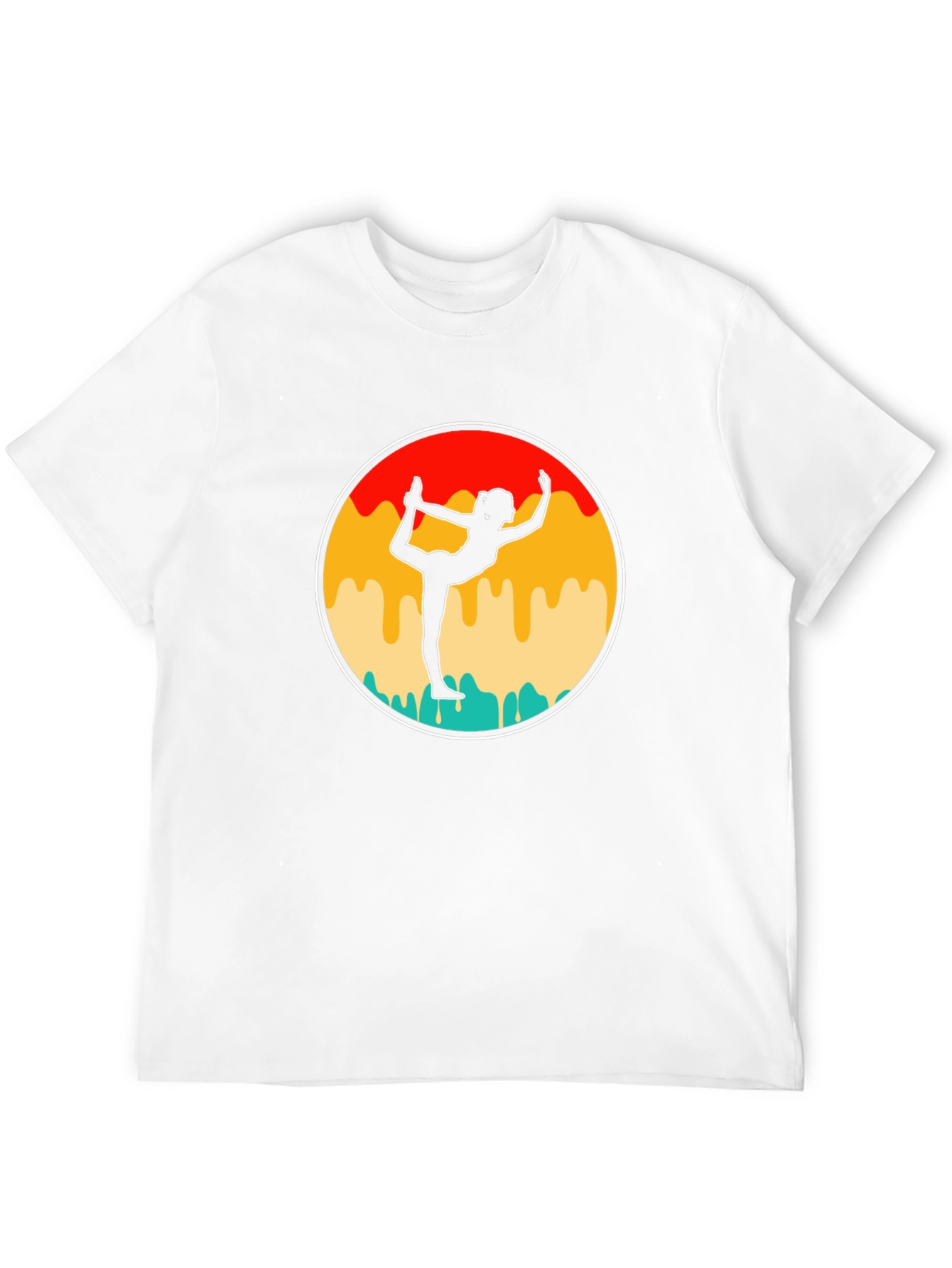 Yoga Silhouette Graphic Tee - Mens Black T-Shirt