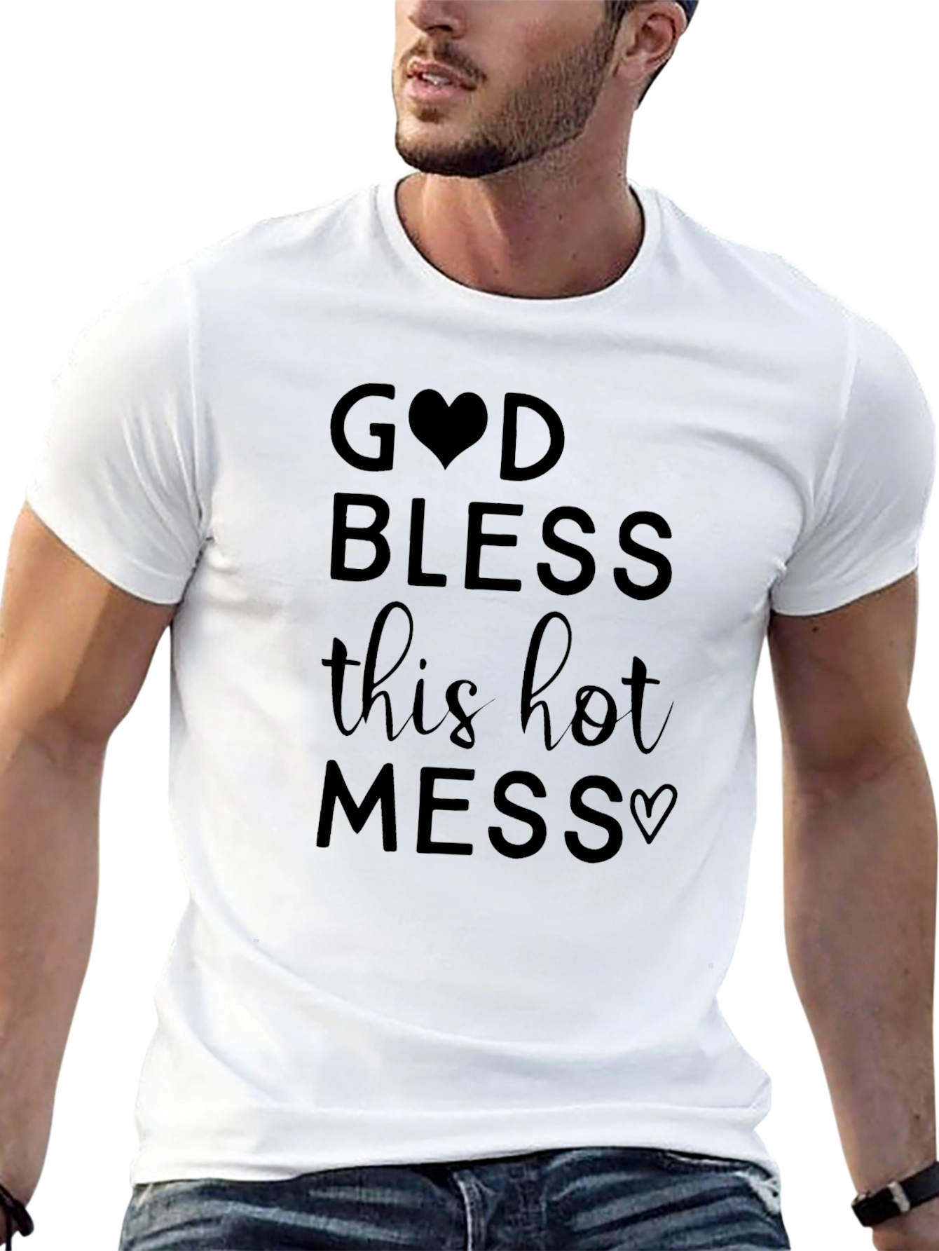 God Bless This Hot Mess Graphic Tee