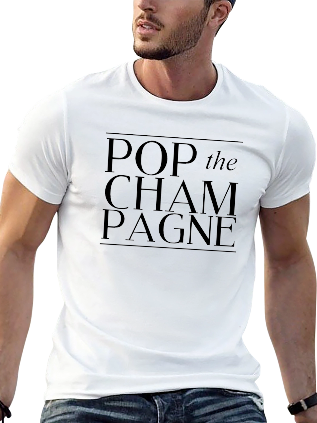 Pop The Champagne Graphic Tee
