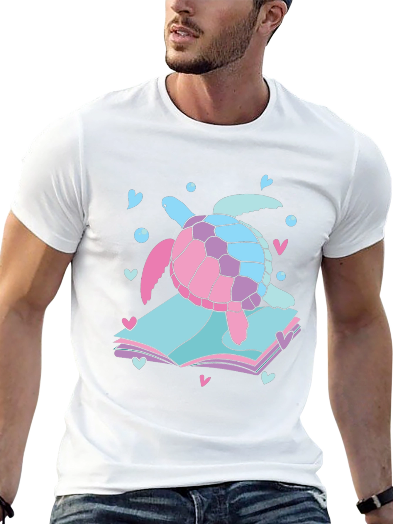 Turtle Book Lover Tee - Cute & Quirky Design