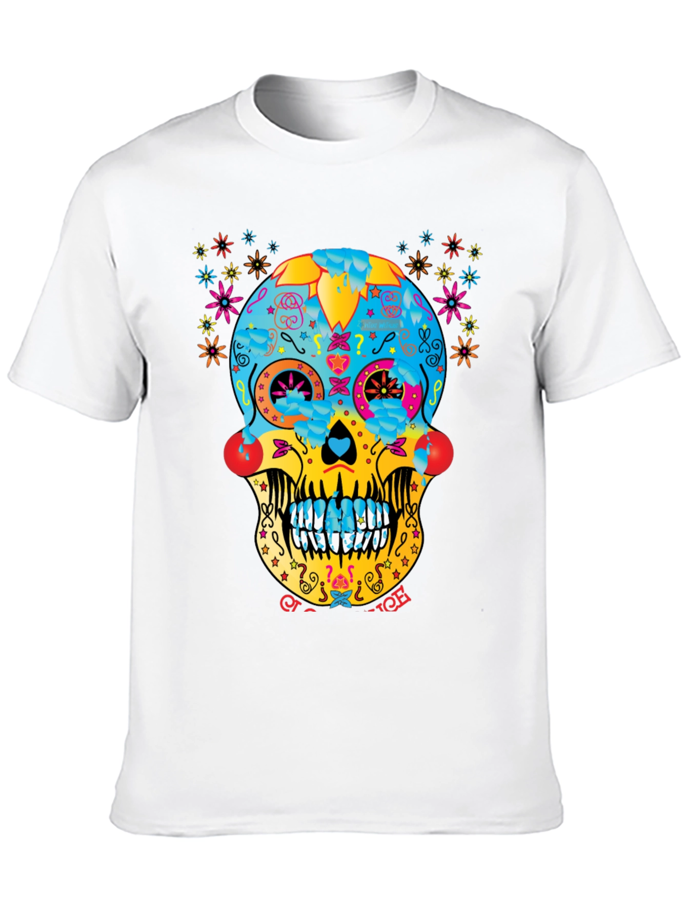 Day of the Dead Sugar Skull T-Shirt - Black