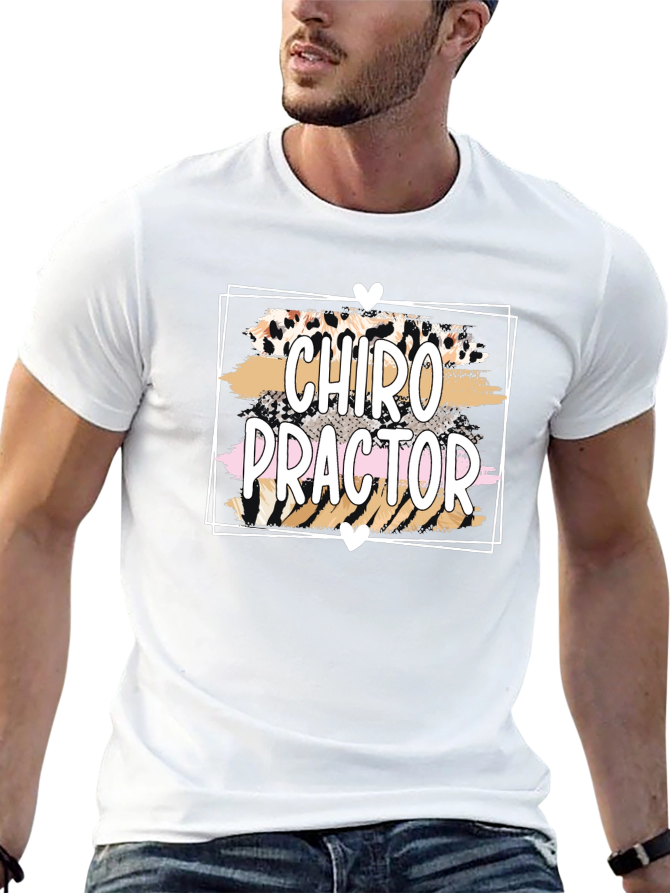 Chiropractor T-Shirt - Leopard Print Design