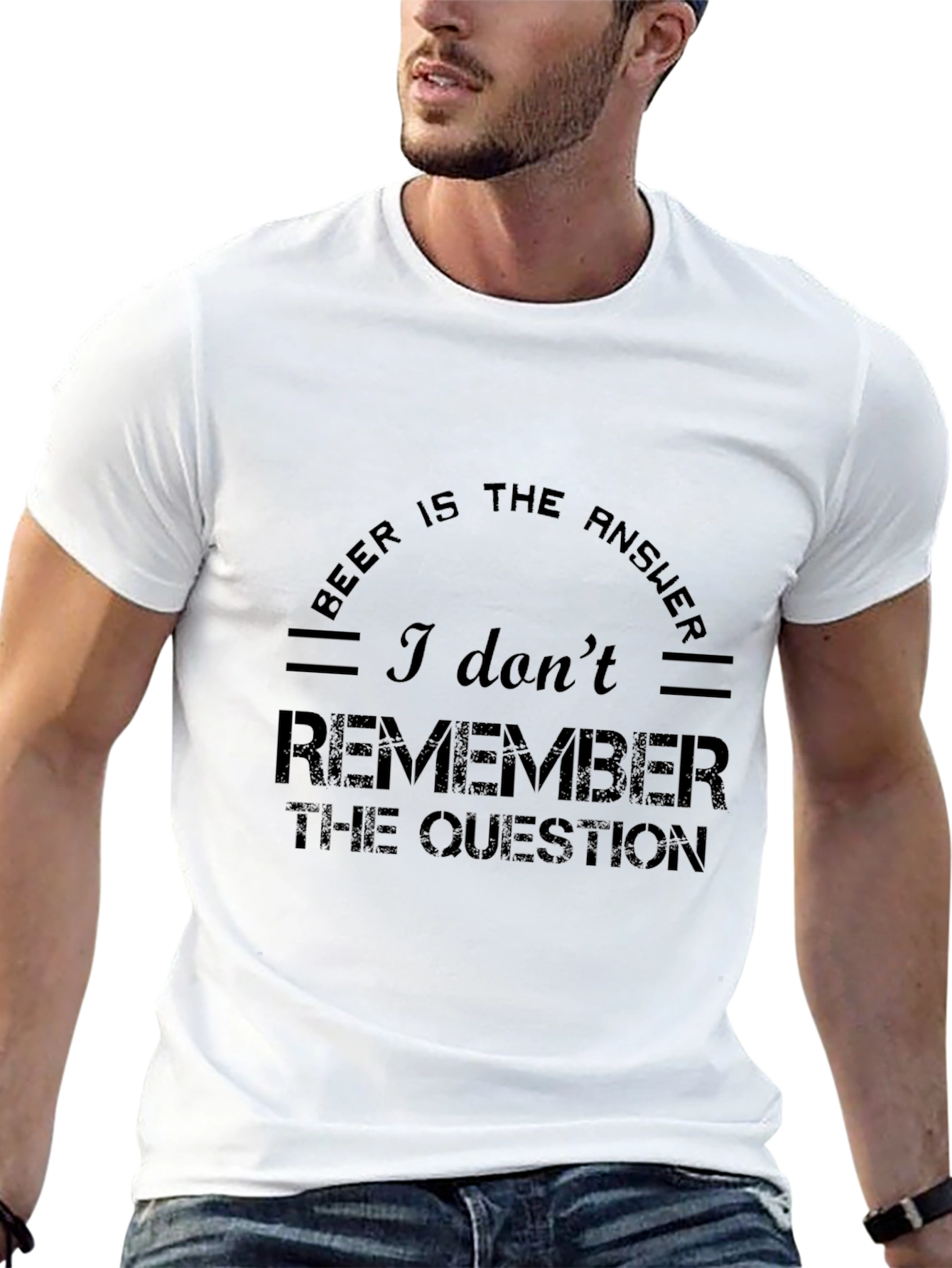 Beer is the Answer Funny Graphic Tee