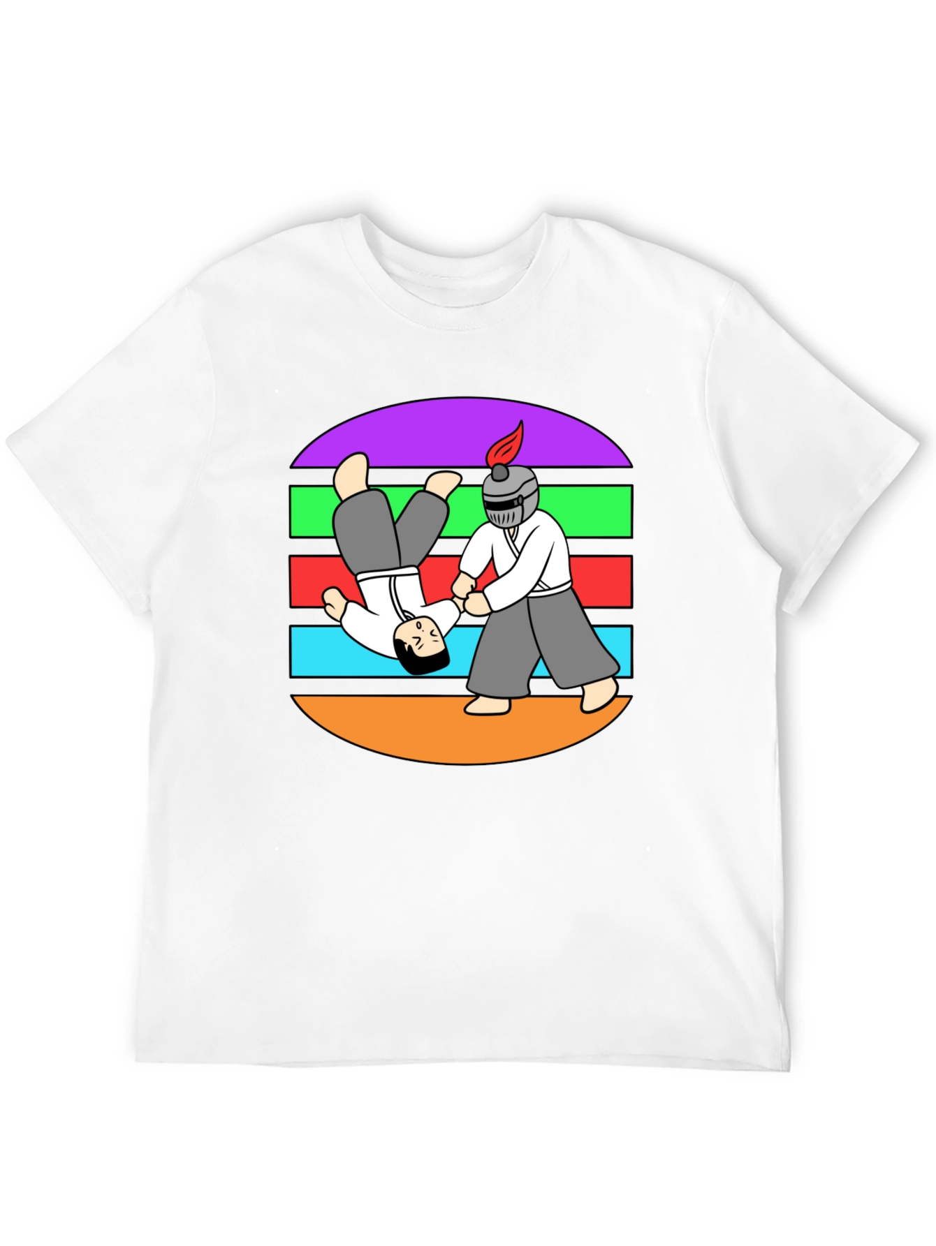 Aikido T-Shirt: Funny Martial Arts Cartoon
