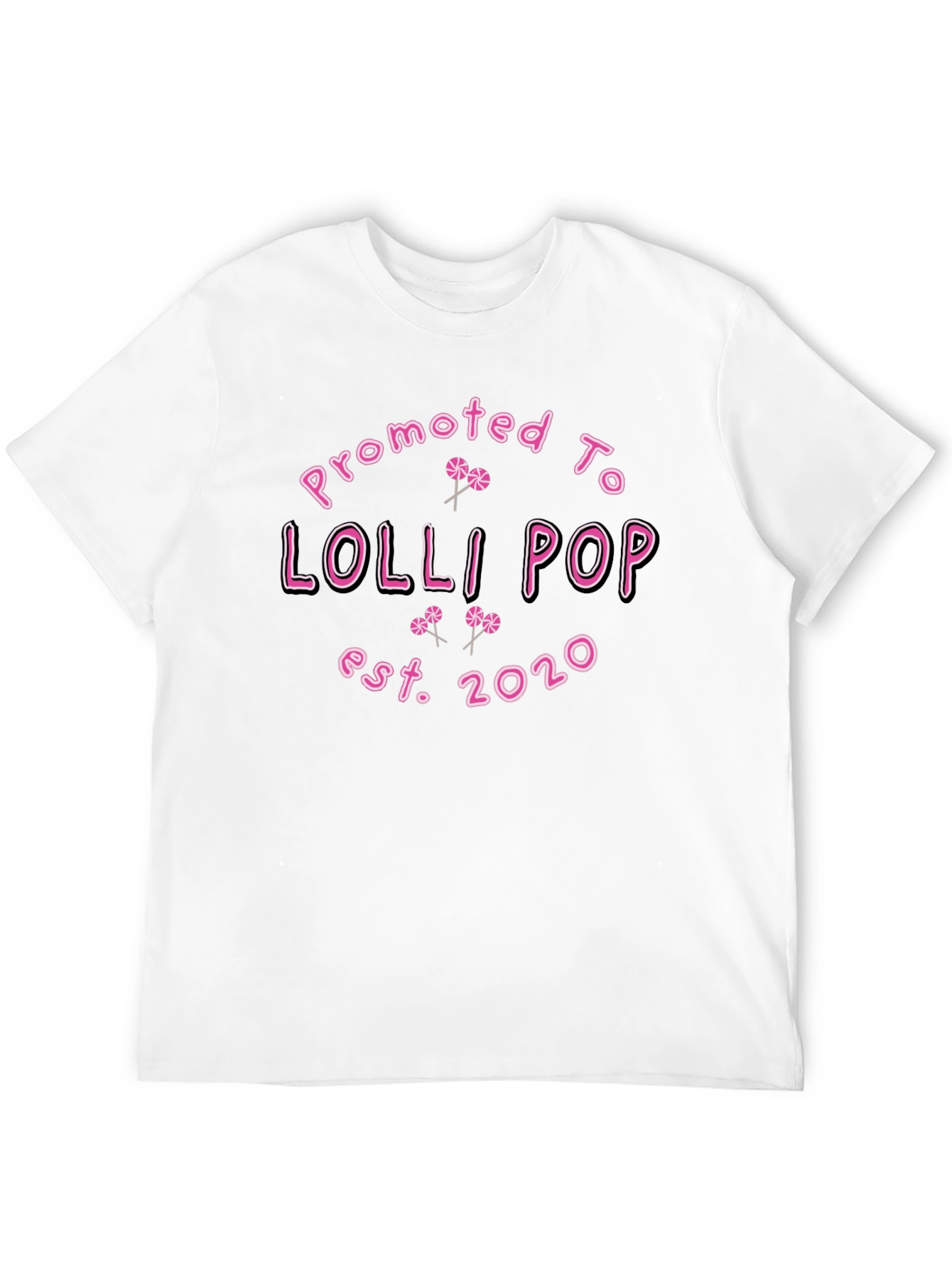 Promoted To Lollipop T-Shirt - Est. 2020 - Black
