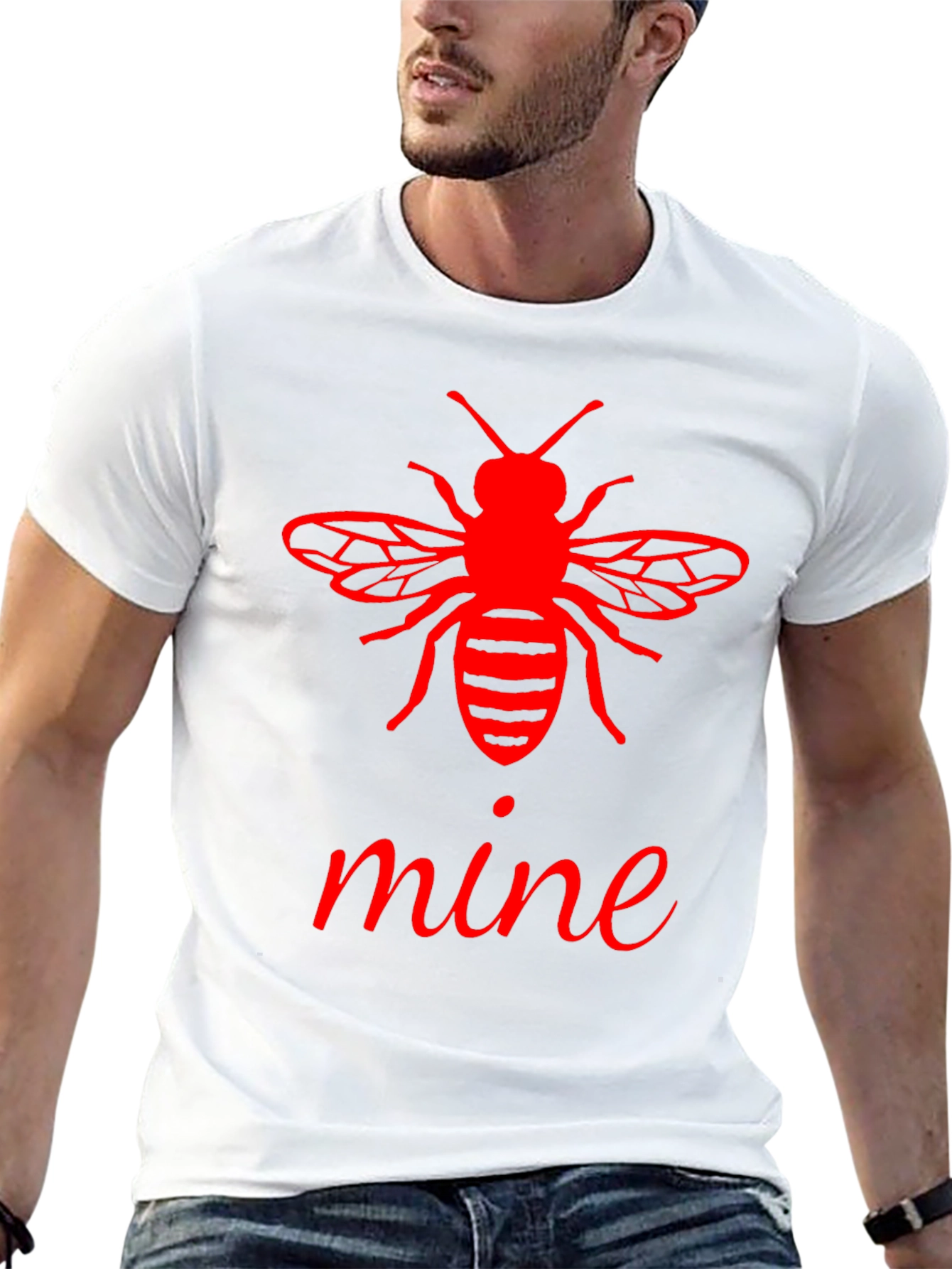 Bee Mine Graphic Tee - Stylish Black T-Shirt