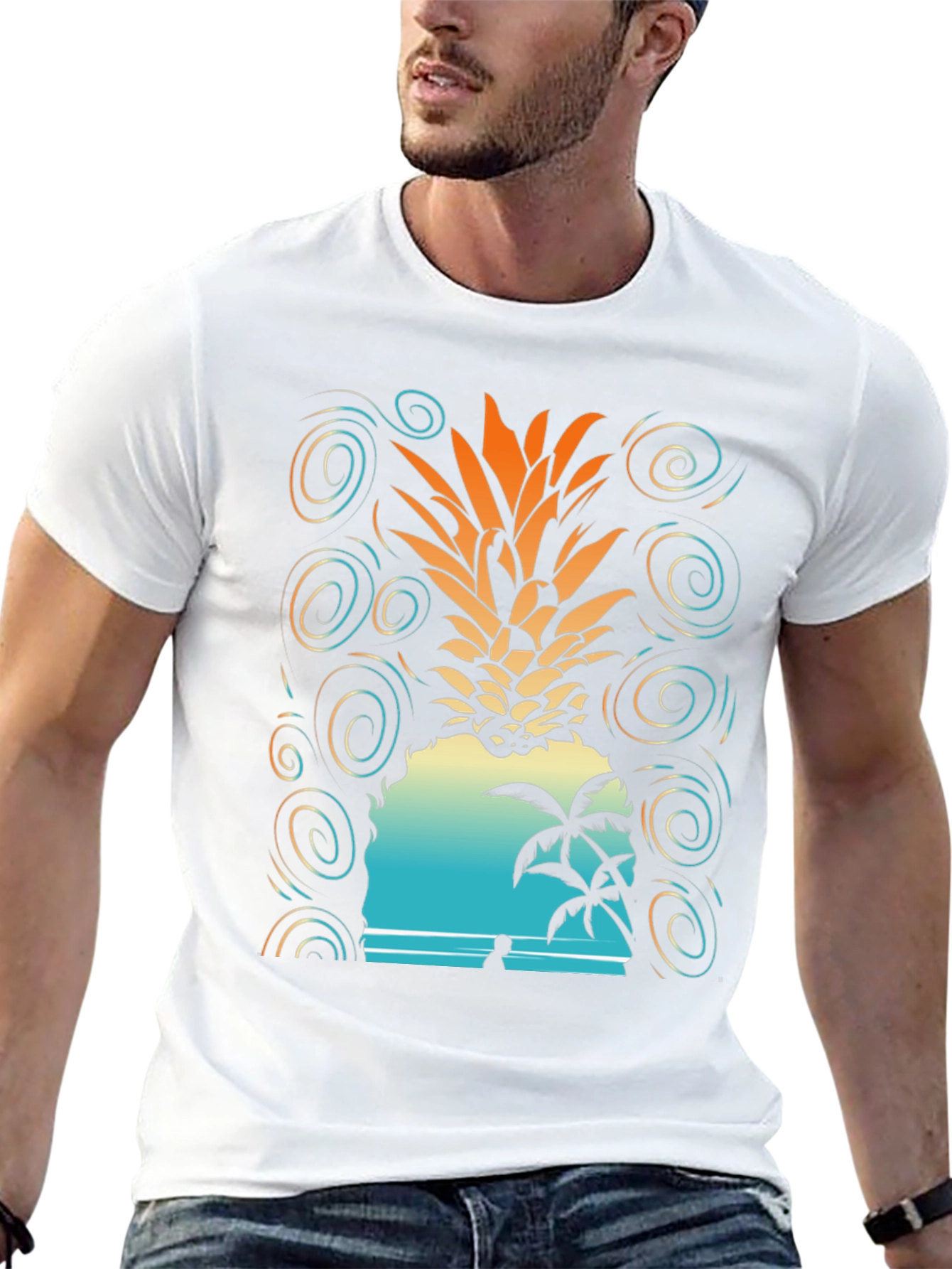 Tropical Pineapple Beach T-Shirt