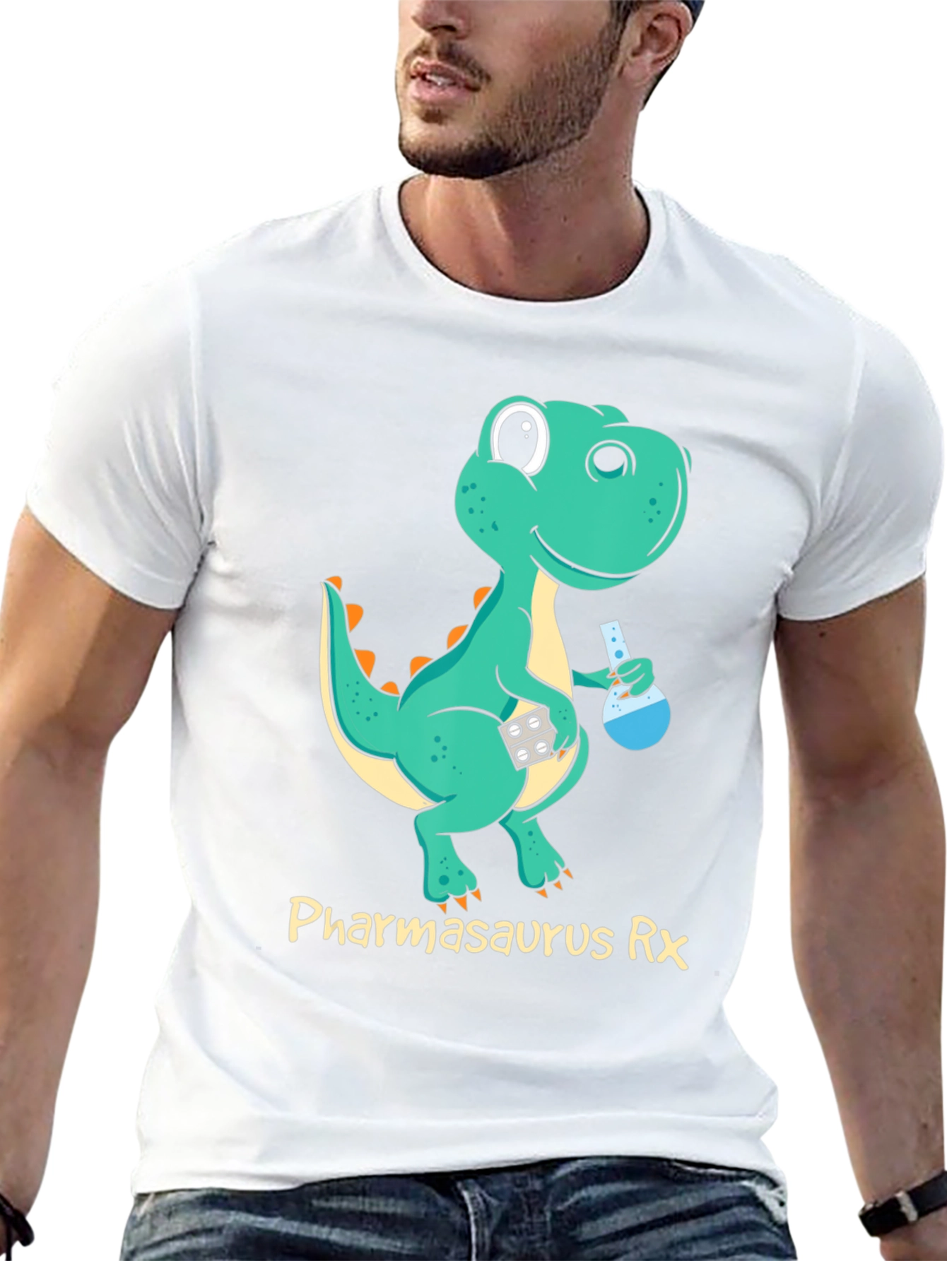 Pharmasaurus Rex T-Shirt - Pharmacy Dino Tee