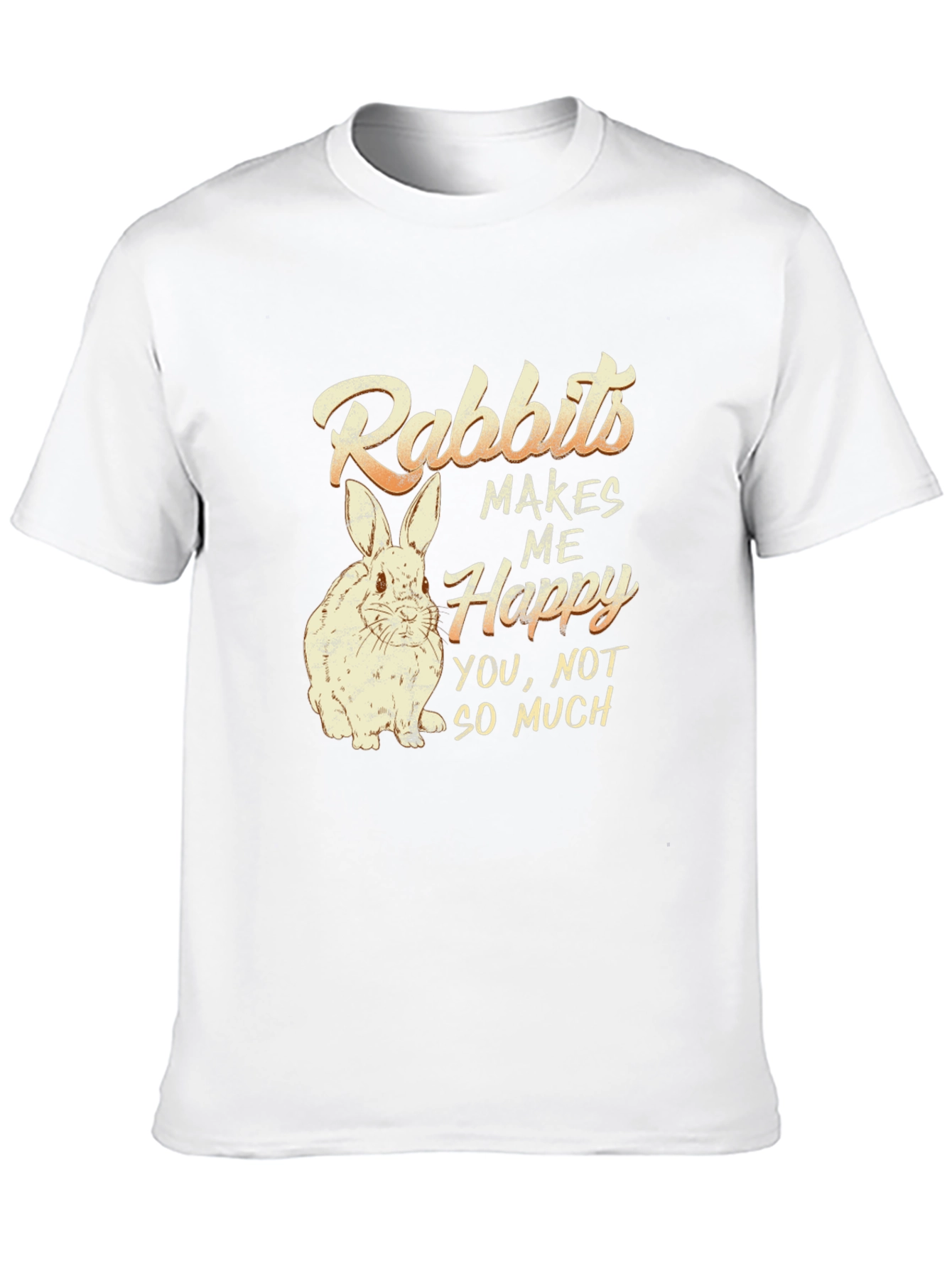 Rabbit Lover T-Shirt - Rabbits Make Me Happy