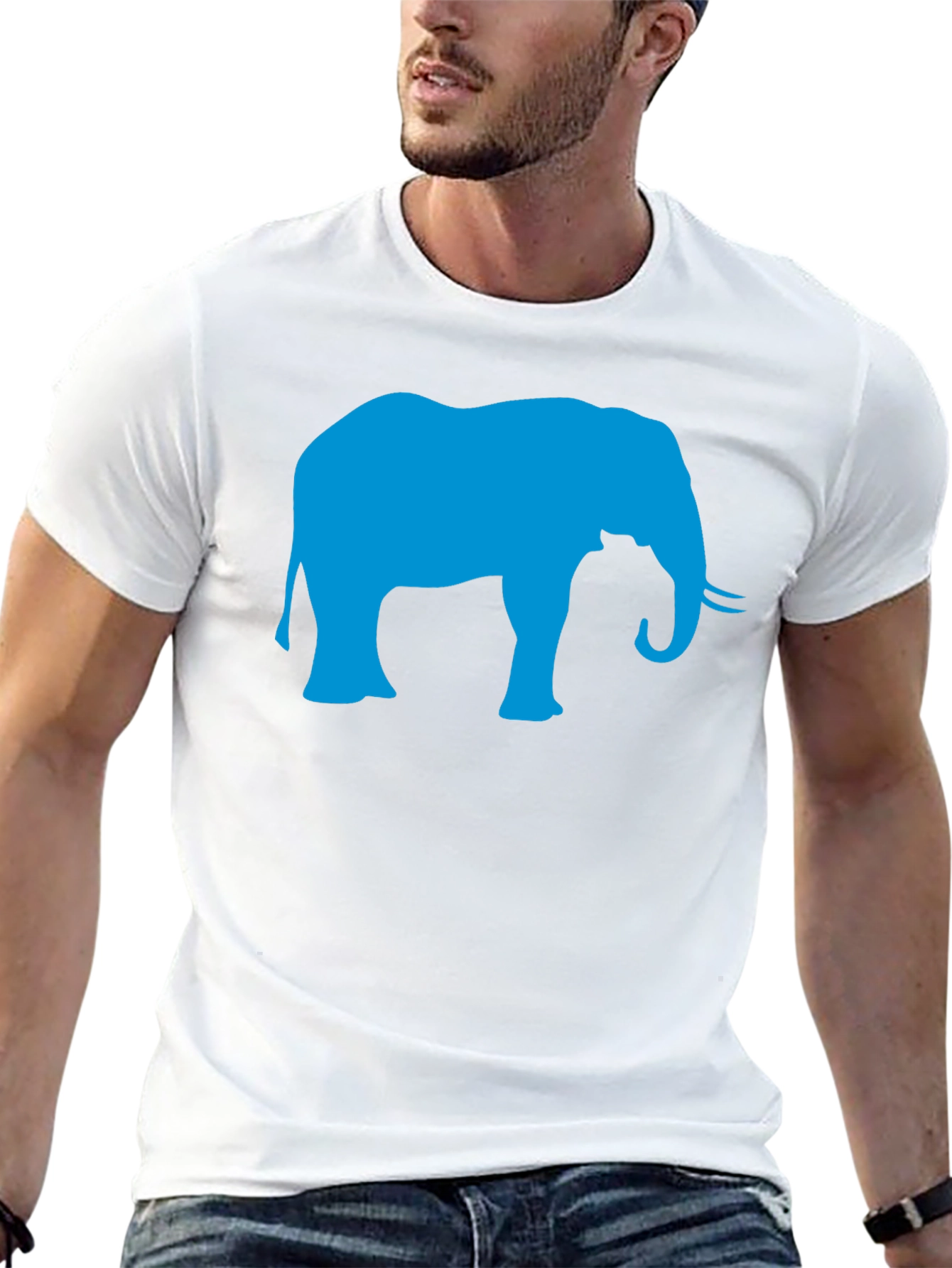Elephant Graphic T-Shirt - Stylish Animal Print Tee