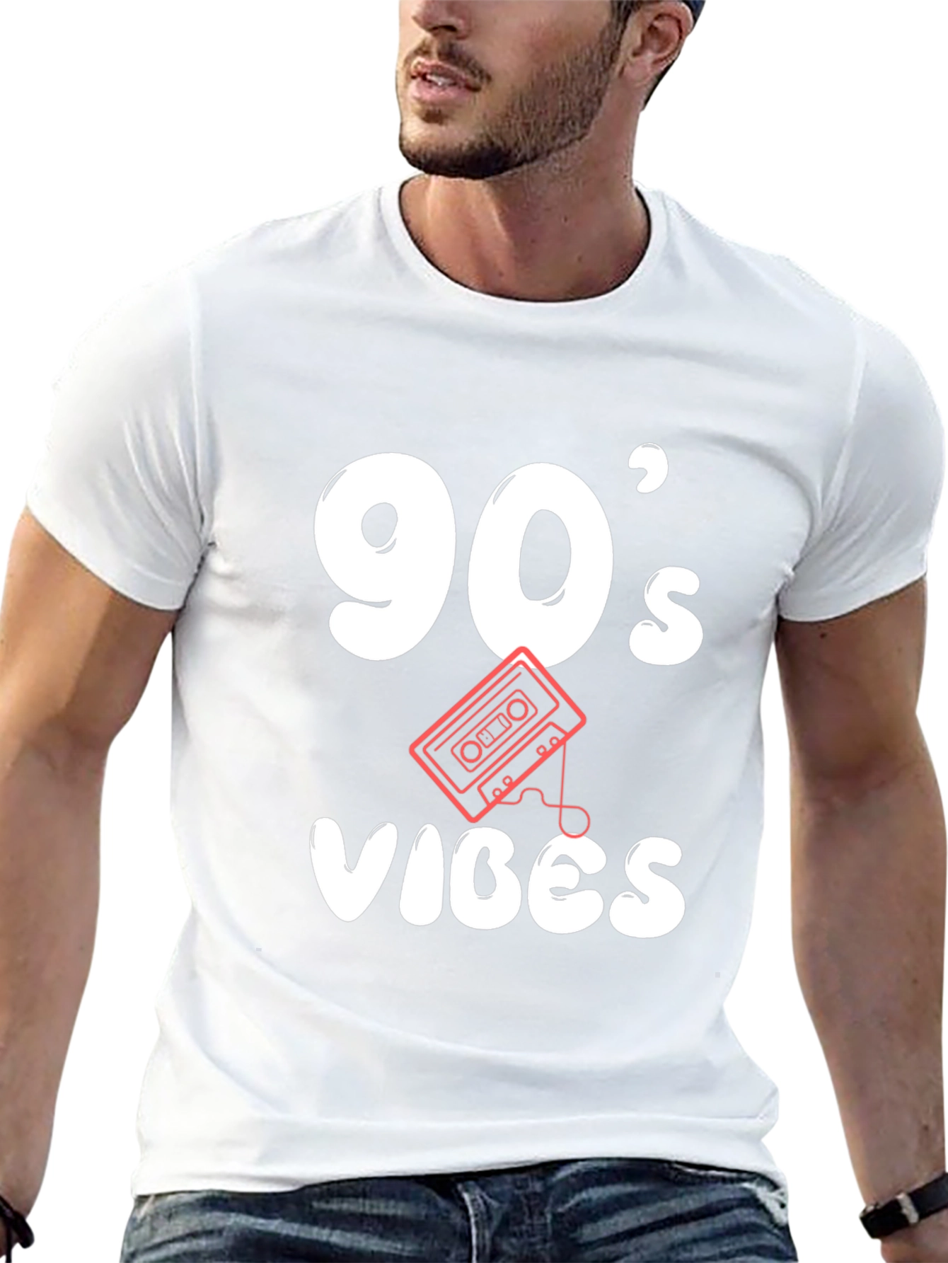 90s Vibes Black Graphic Tee