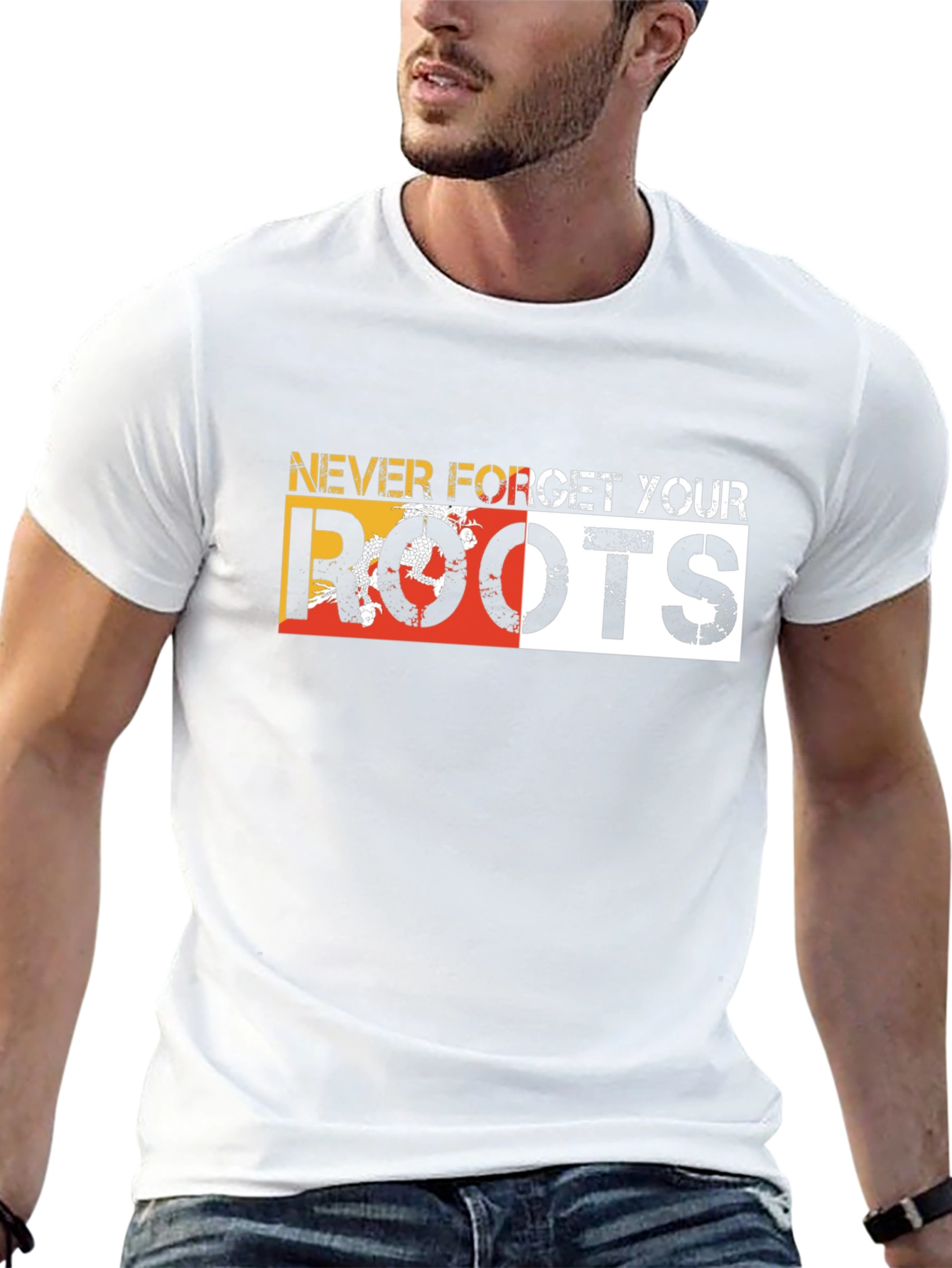 Never Forget Your Roots Graphic Tee - Black