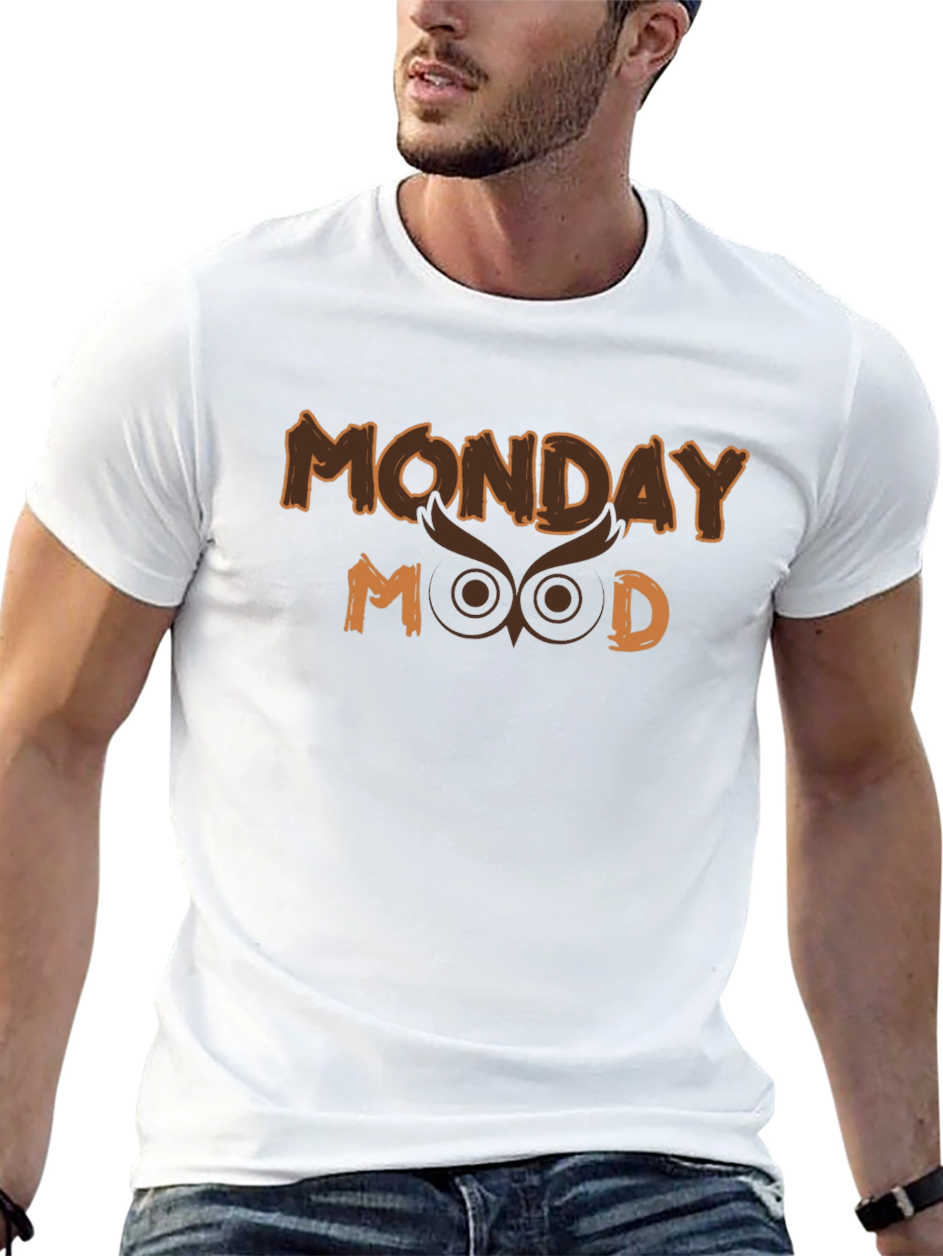 Monday Mood T-Shirt - Owl Design Tee