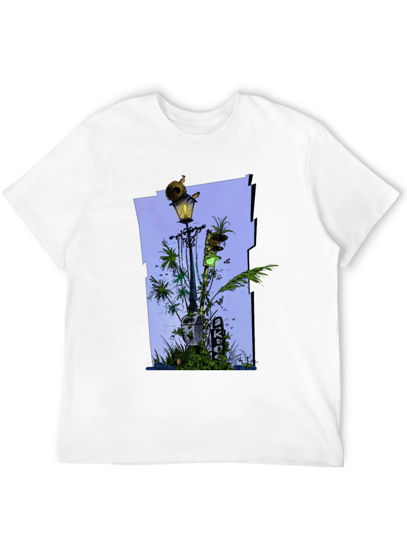 Unique Graphic Print Tee - Streetlight Jungle Design