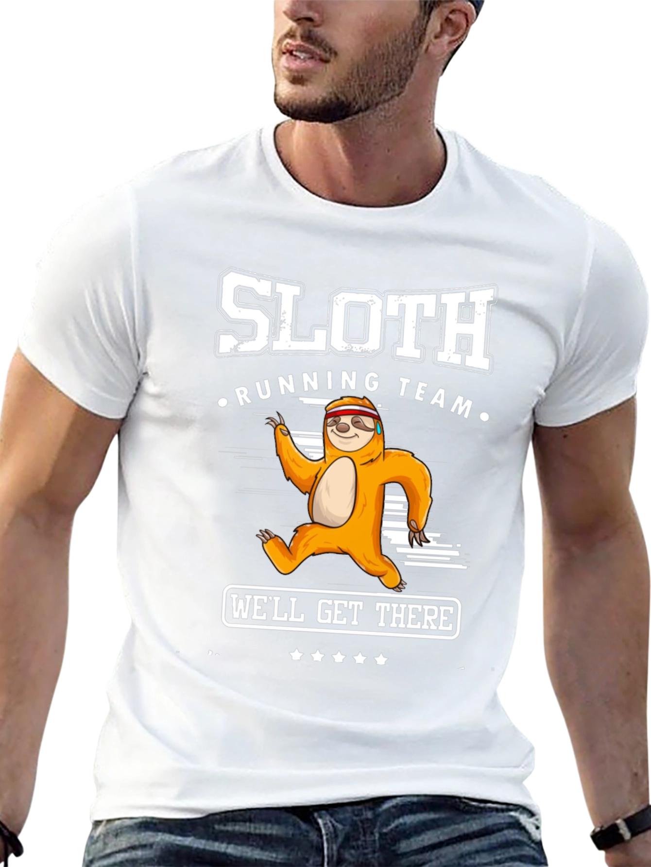 Sloth Running Team Graphic Tee - Well Get There!