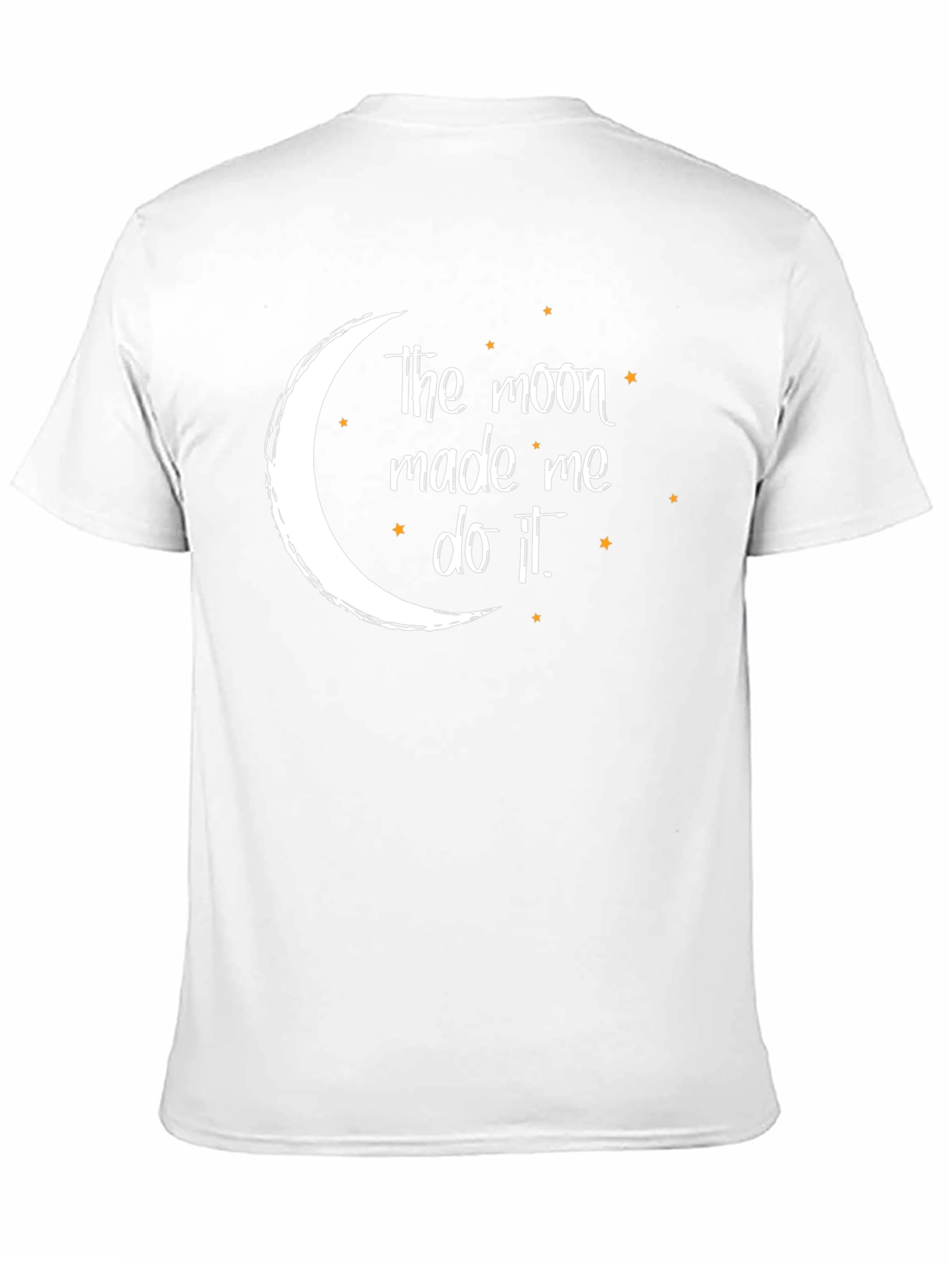 Moon Made Me Do It Black Graphic T-Shirt