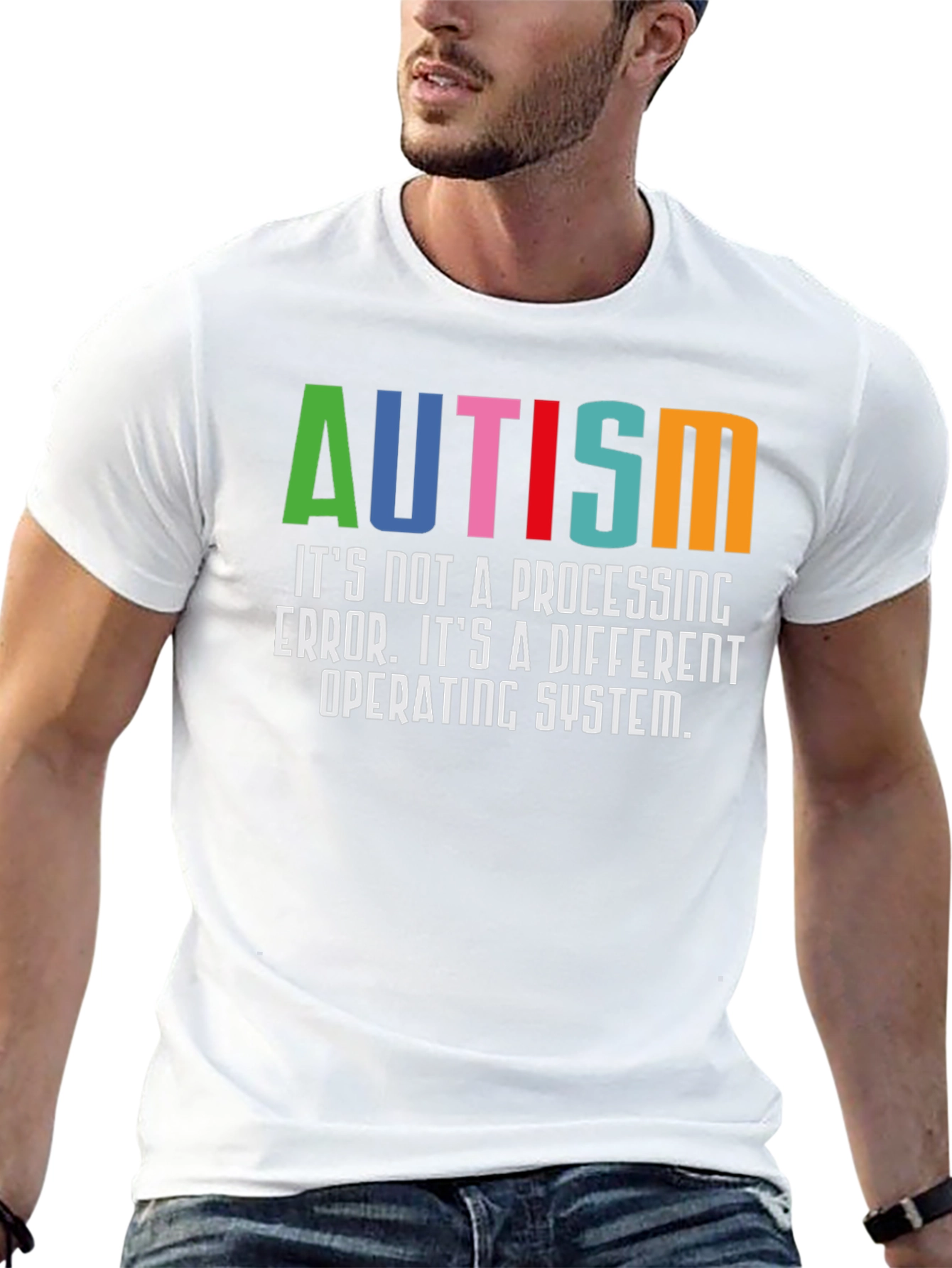 Autism Awareness T-Shirt - Its a Different Operating System
