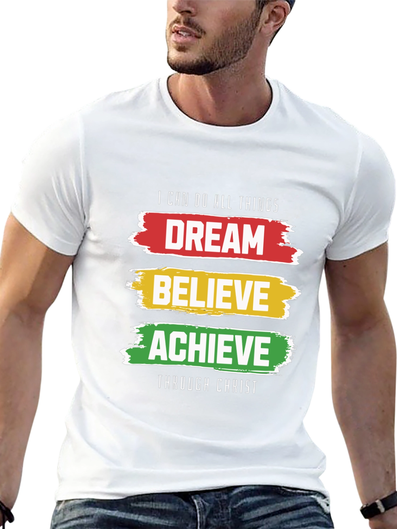 Dream Believe Achieve T-Shirt - Christian Inspirational Tee