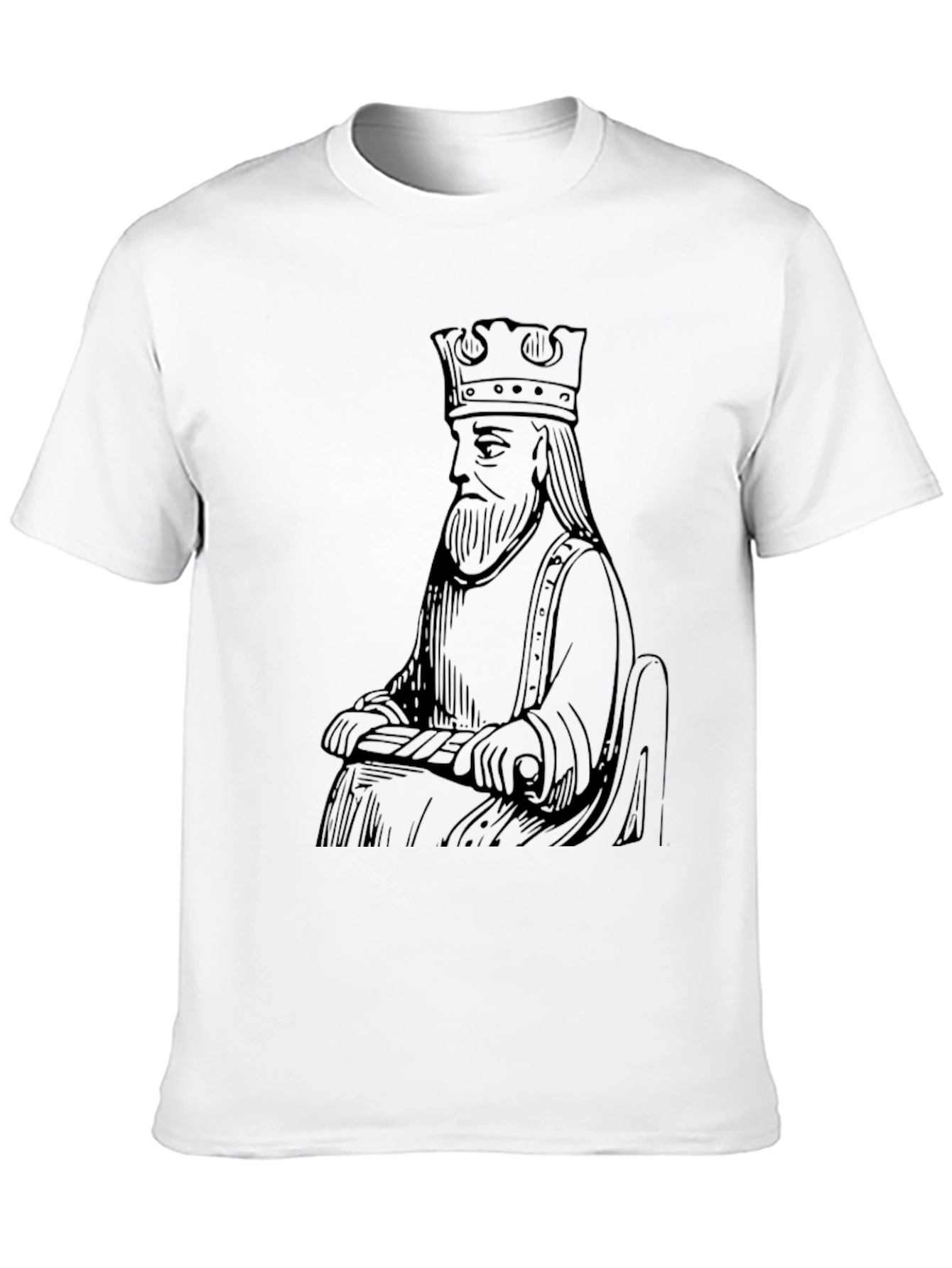 King Chess Piece Graphic T-Shirt - Black