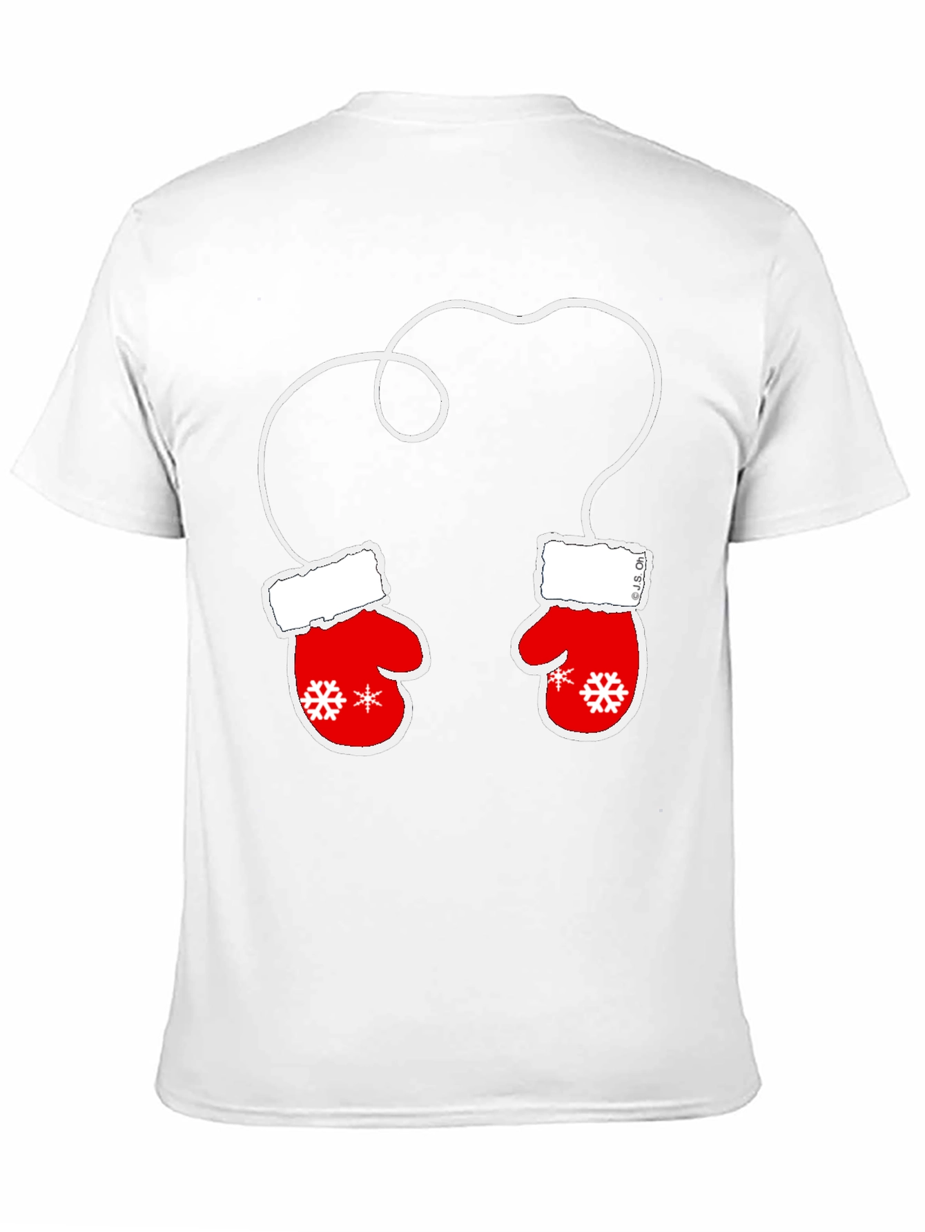 Festive Mittens Graphic Tee - Holiday Style