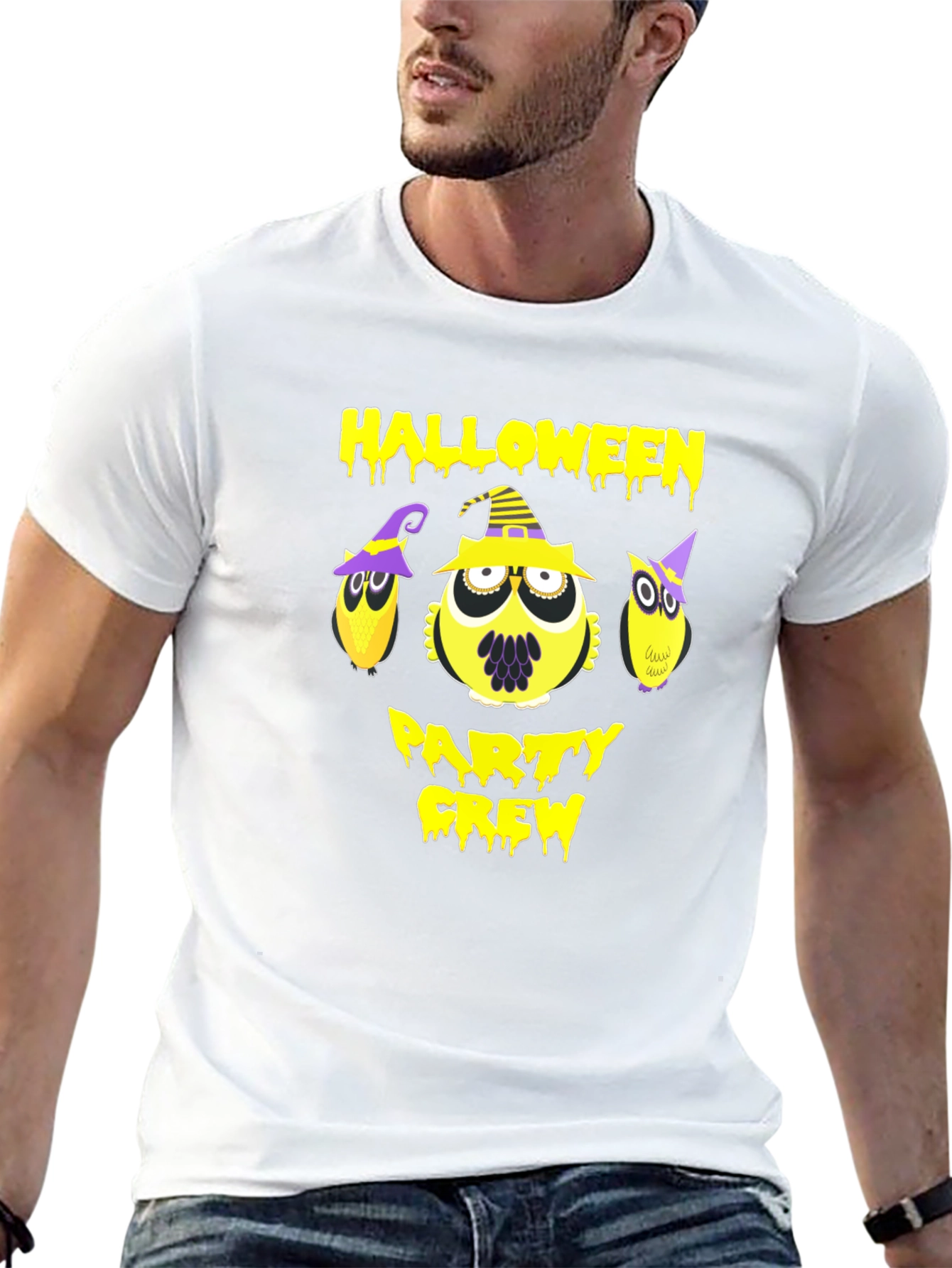 Halloween Party Crew Owl T-Shirt