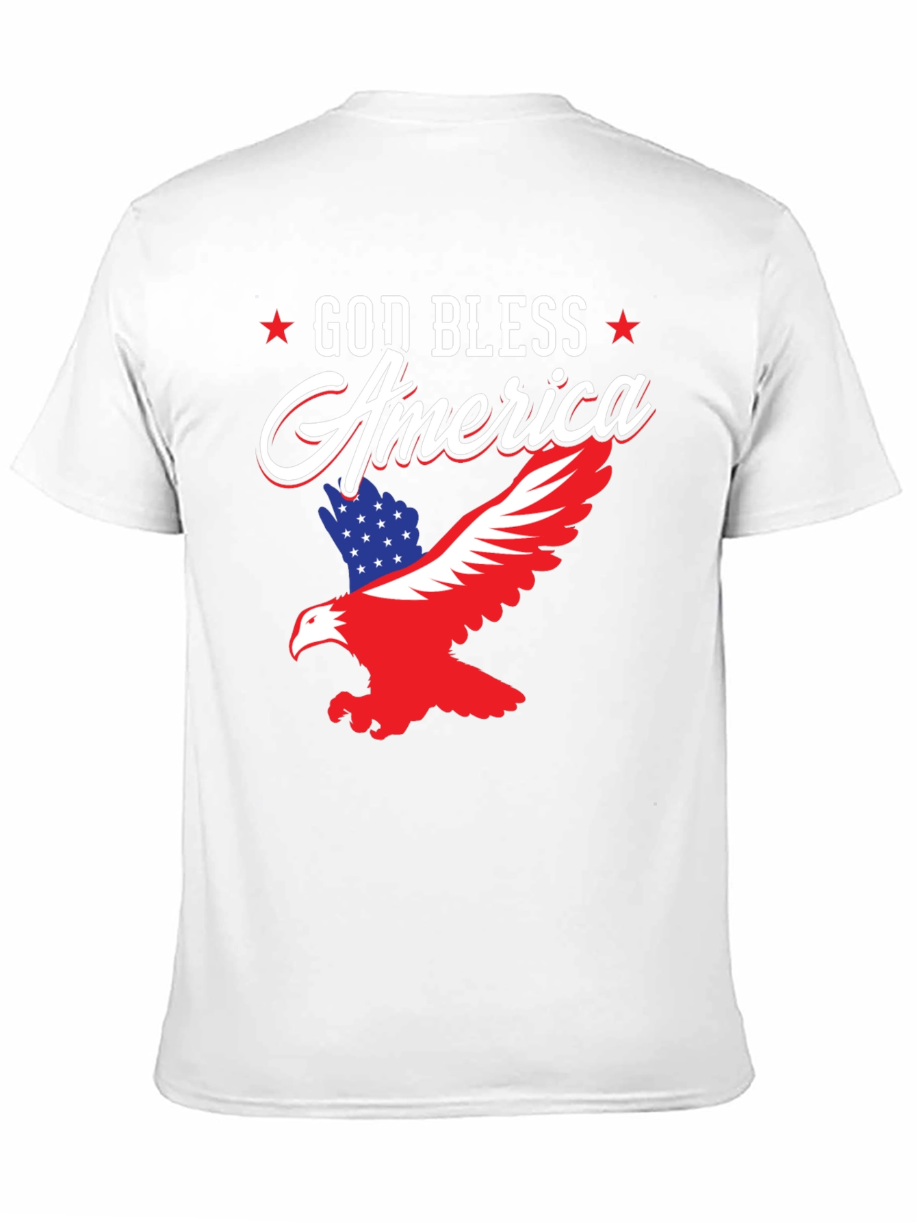 God Bless America Eagle Graphic Tee - Patriotic