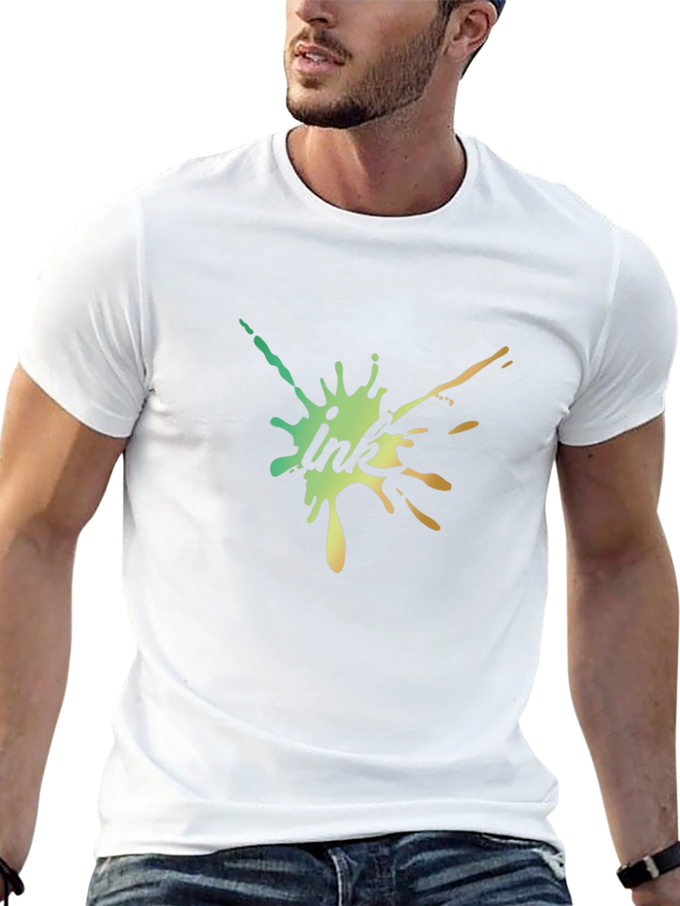 Ink Splash T-Shirt - Modern Artistic Design