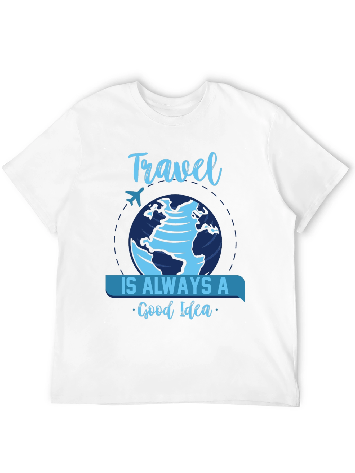 Travel is Always a Good Idea Black T-Shirt