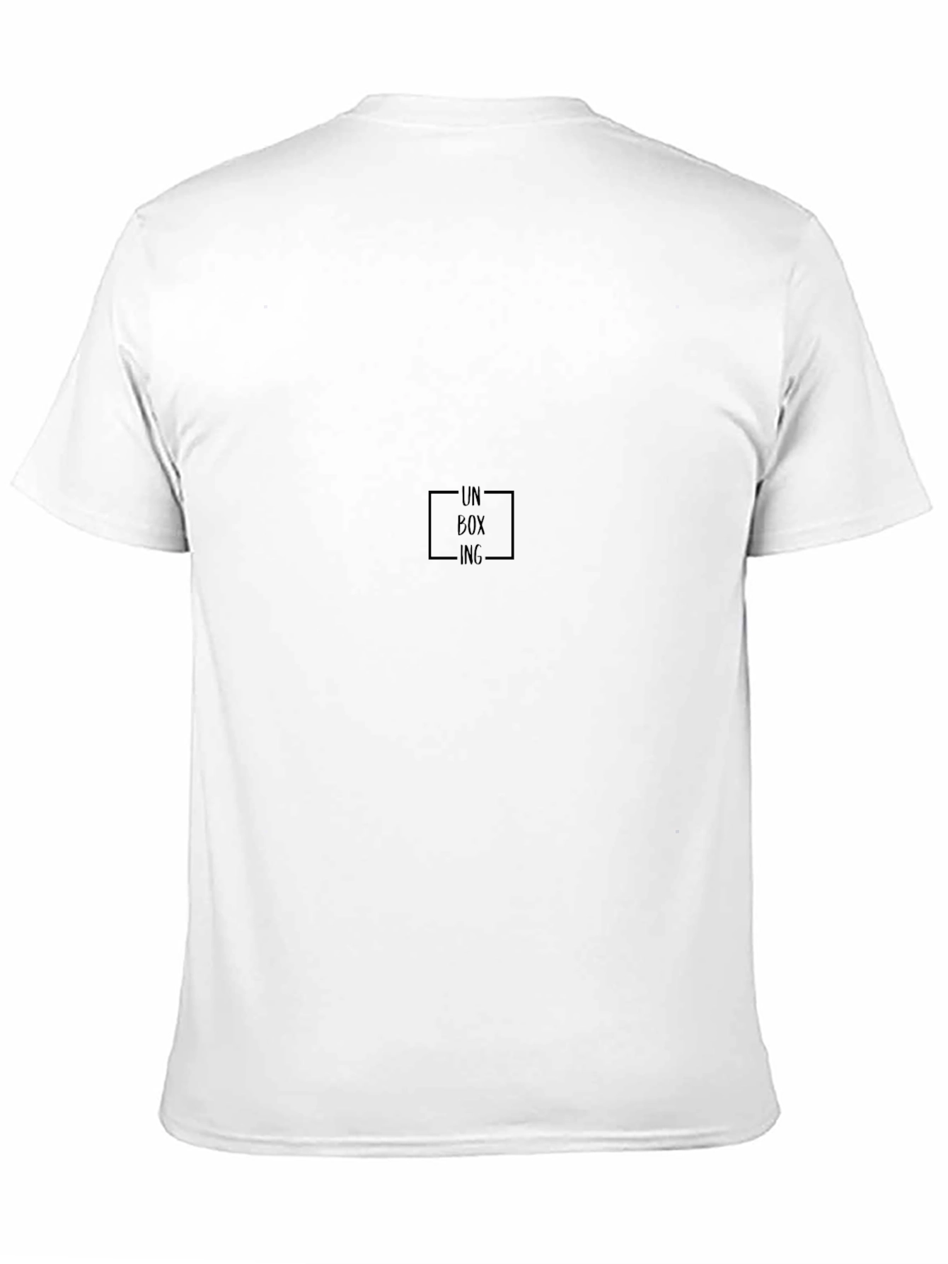 Mens Black Crew Neck T-Shirt - Unboxing Style
