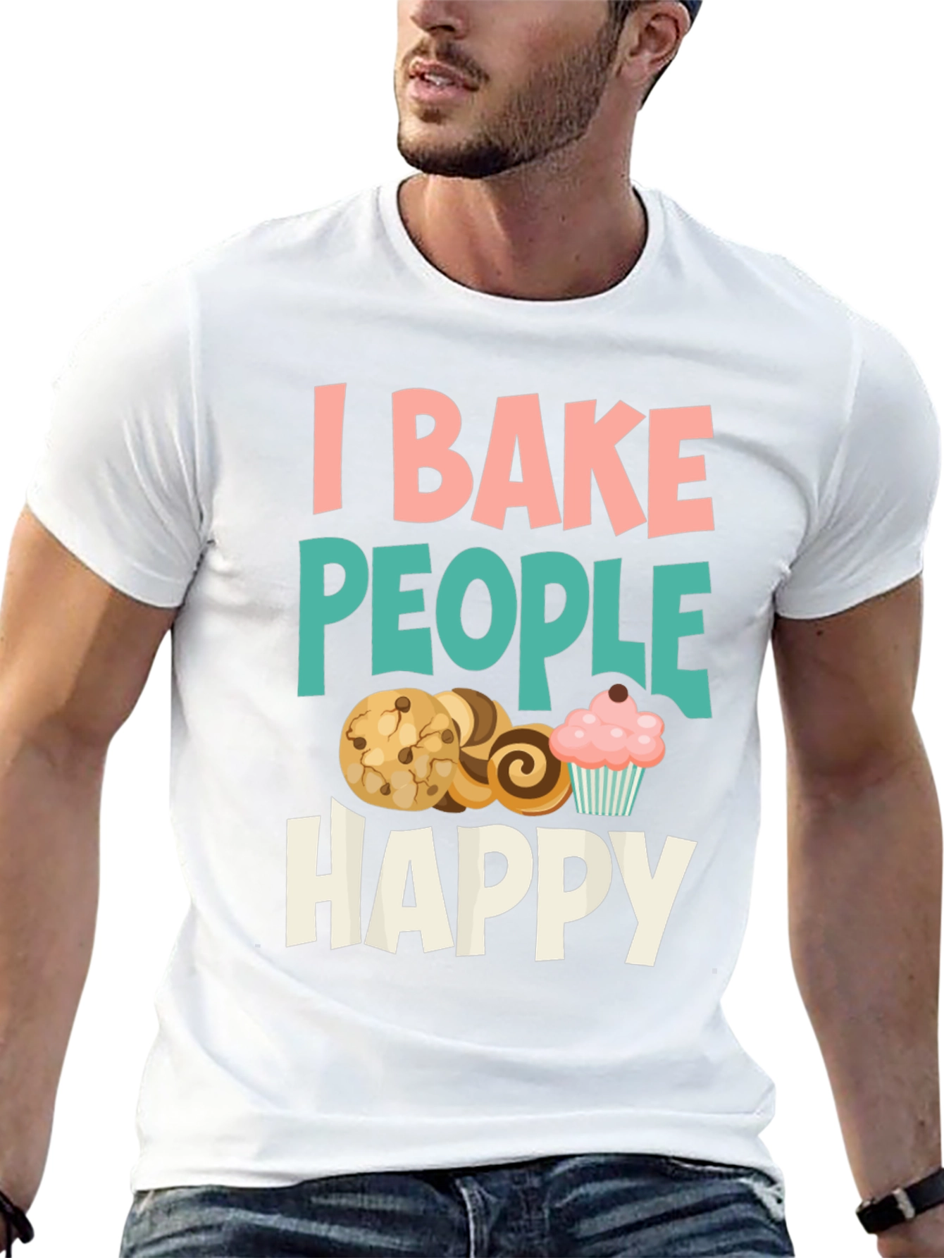 I Bake People Happy Graphic Tee
