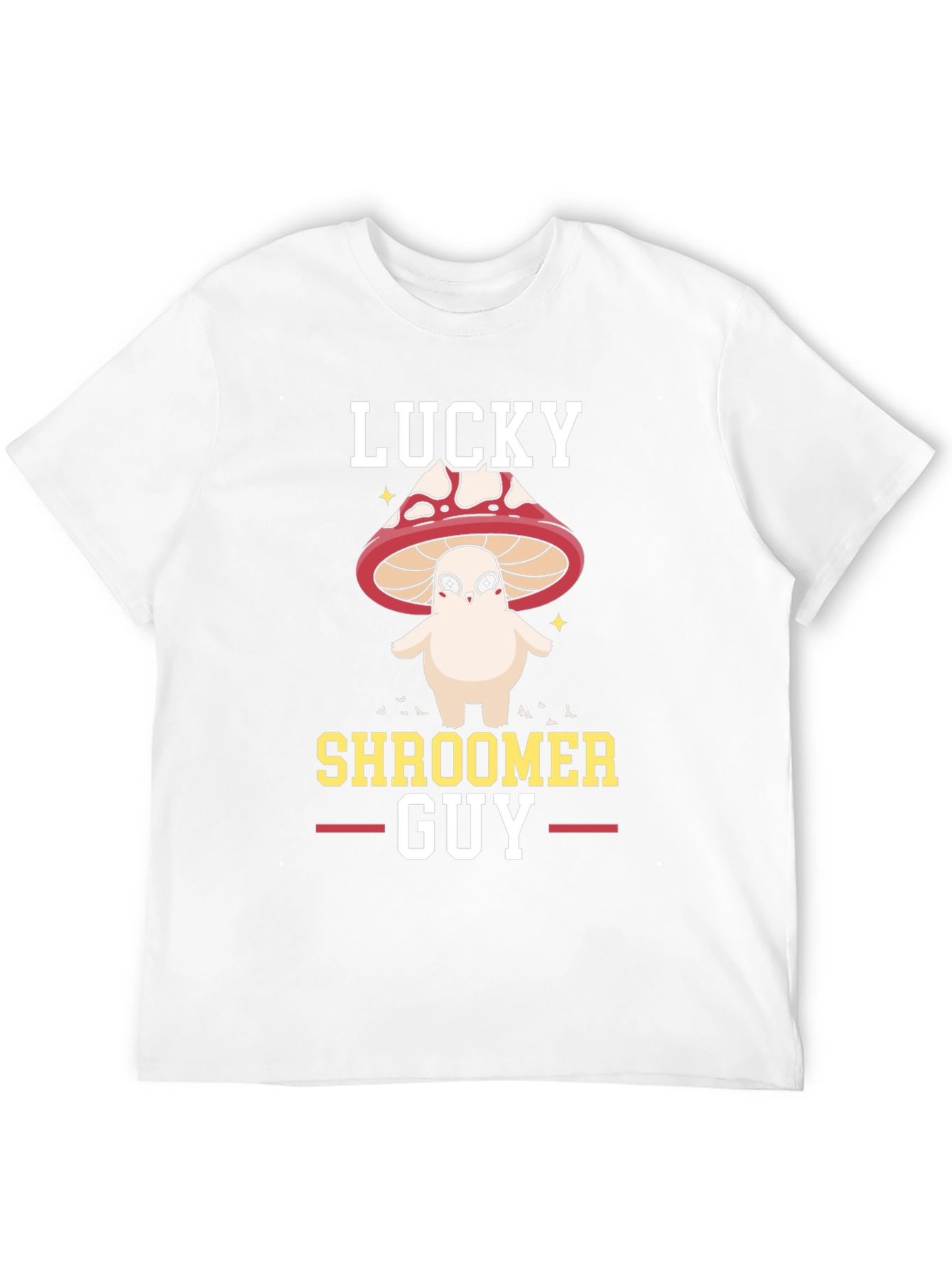 Lucky Shroomer Guy Black T-Shirt