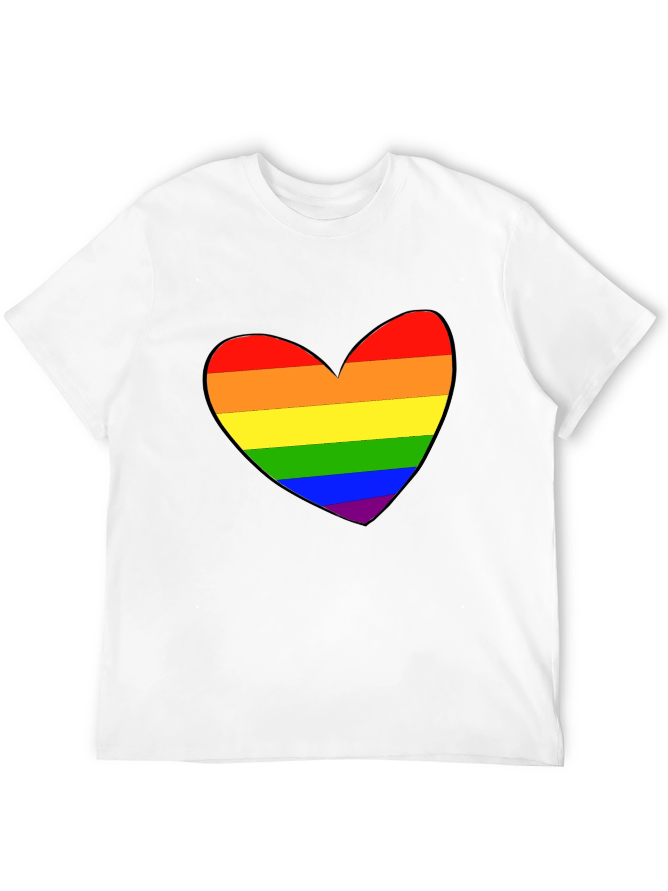 Pride Heart Black T-Shirt