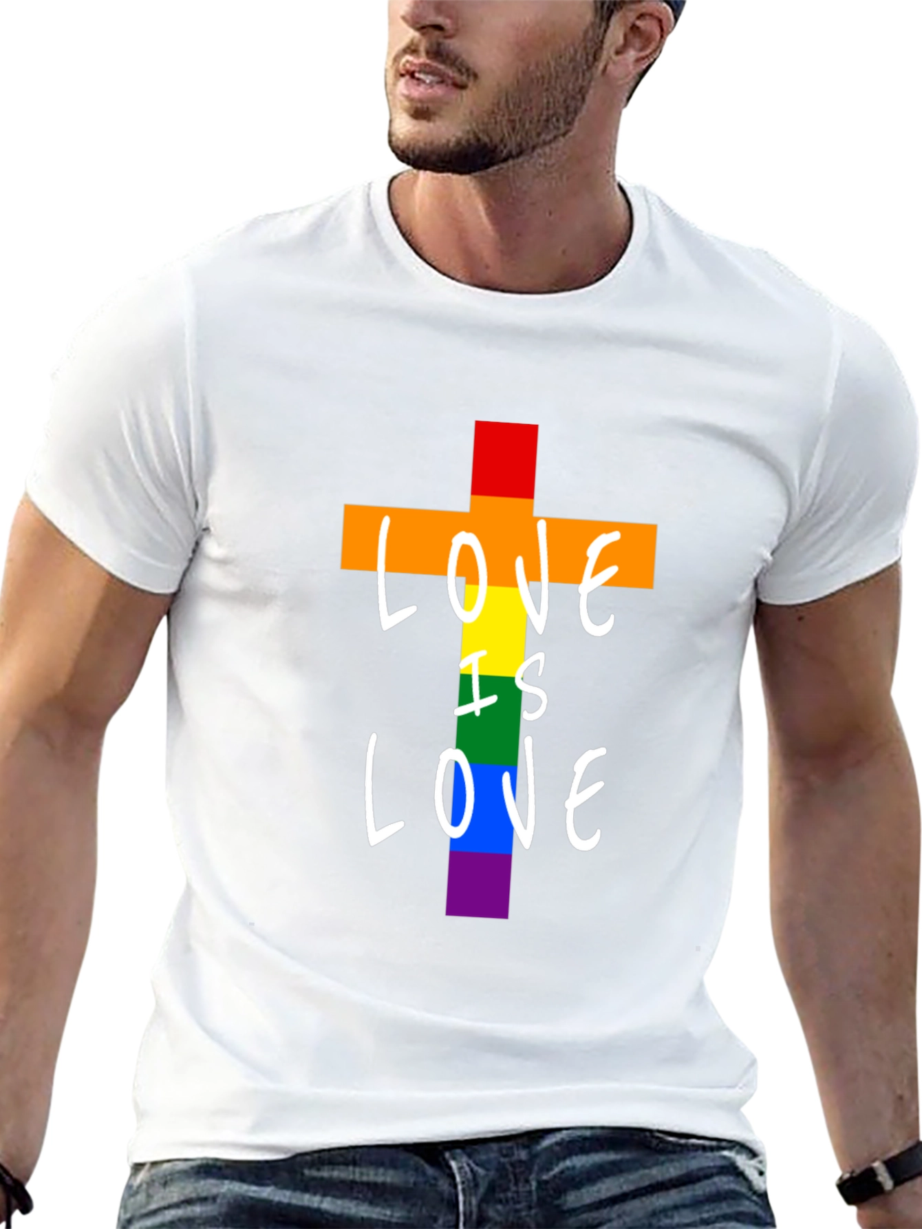 Love is Love Rainbow Graphic T-Shirt