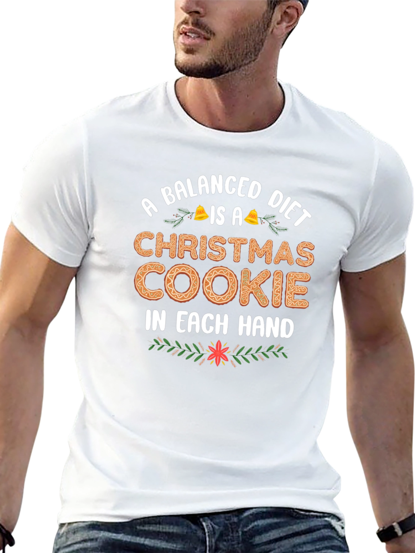 Balanced Diet Christmas Cookie T-Shirt