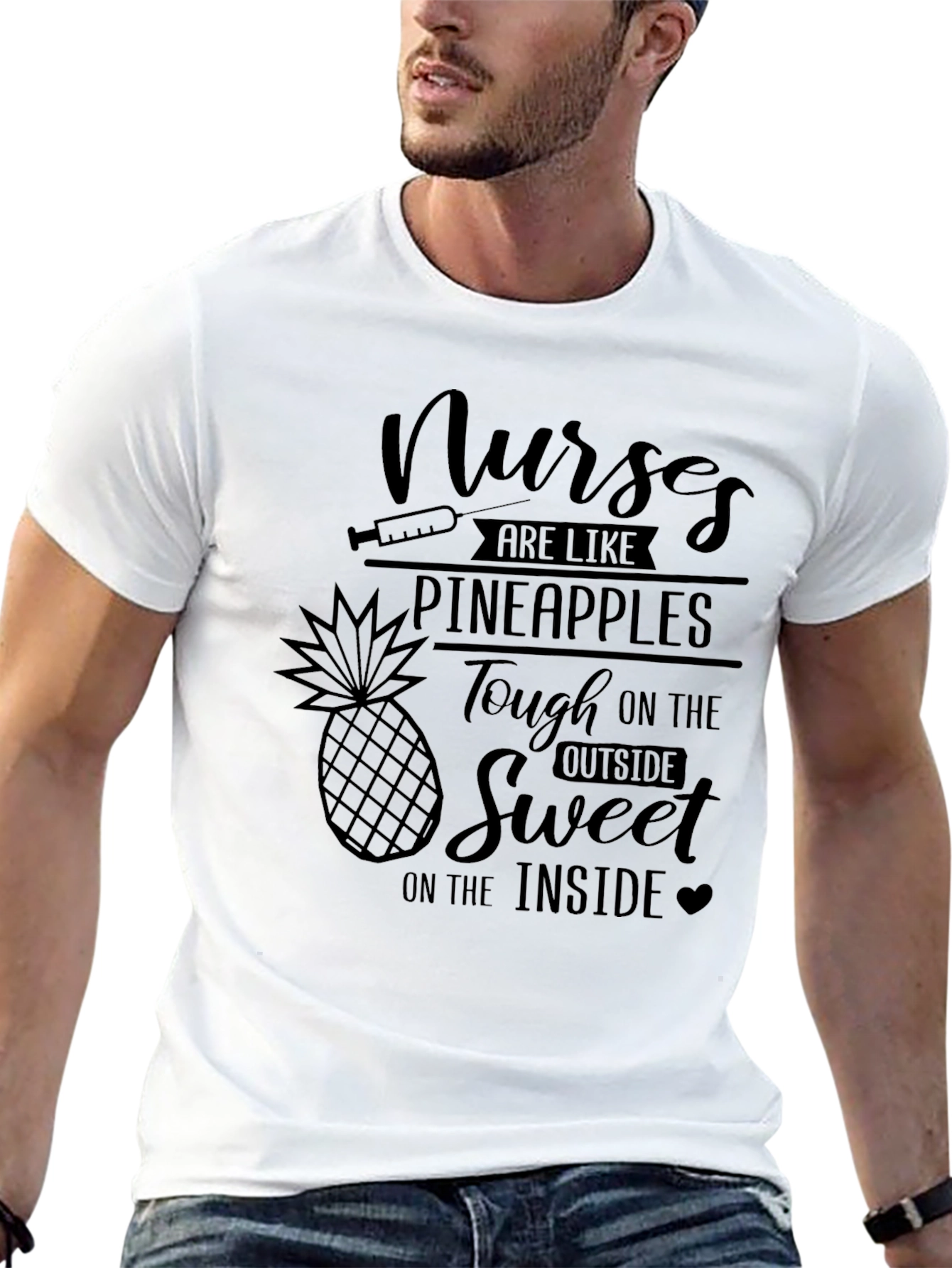 Nurses Are Like Pineapples Graphic Tee