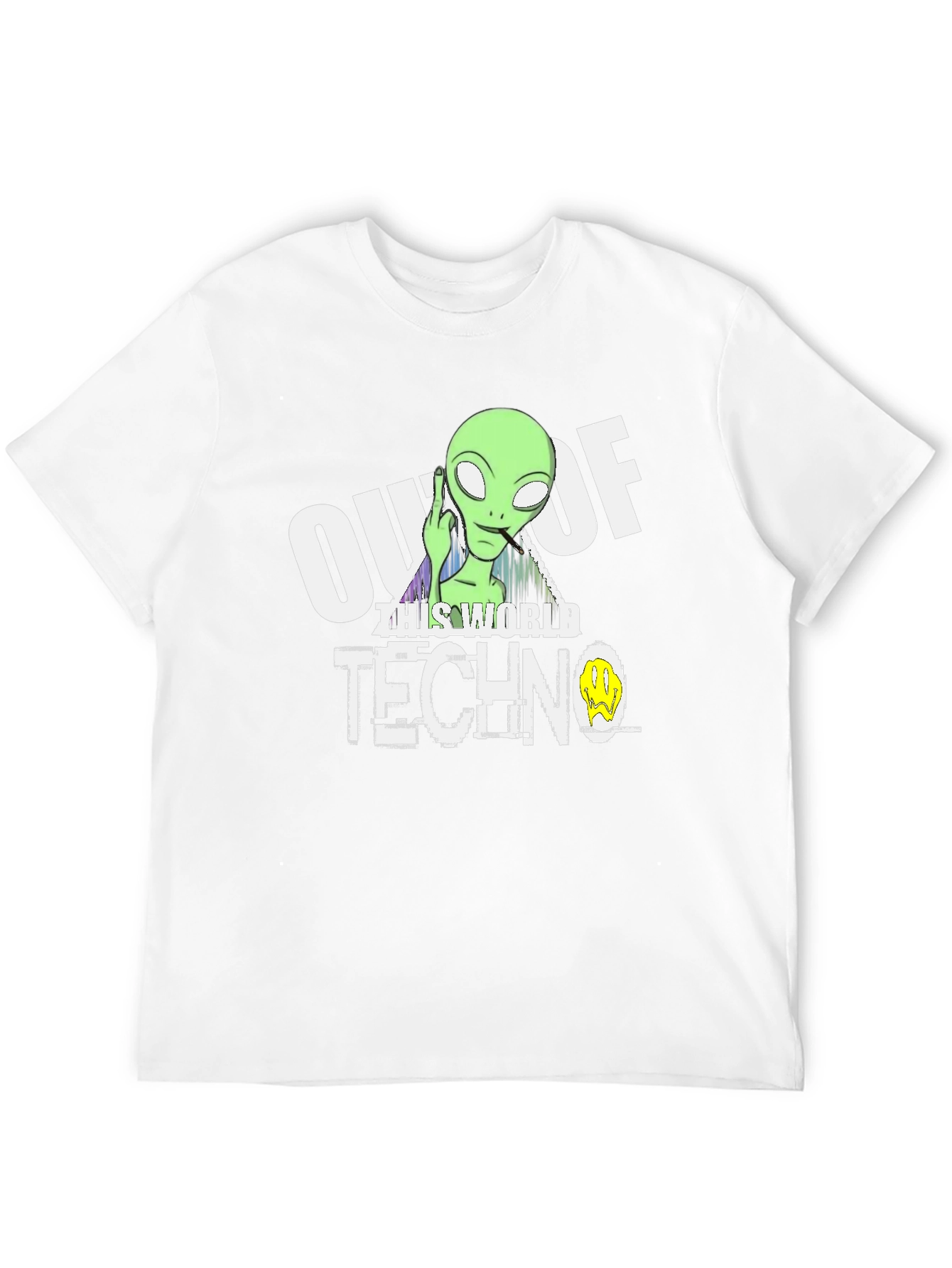 Out Of This World Techno Alien Graphic Tee