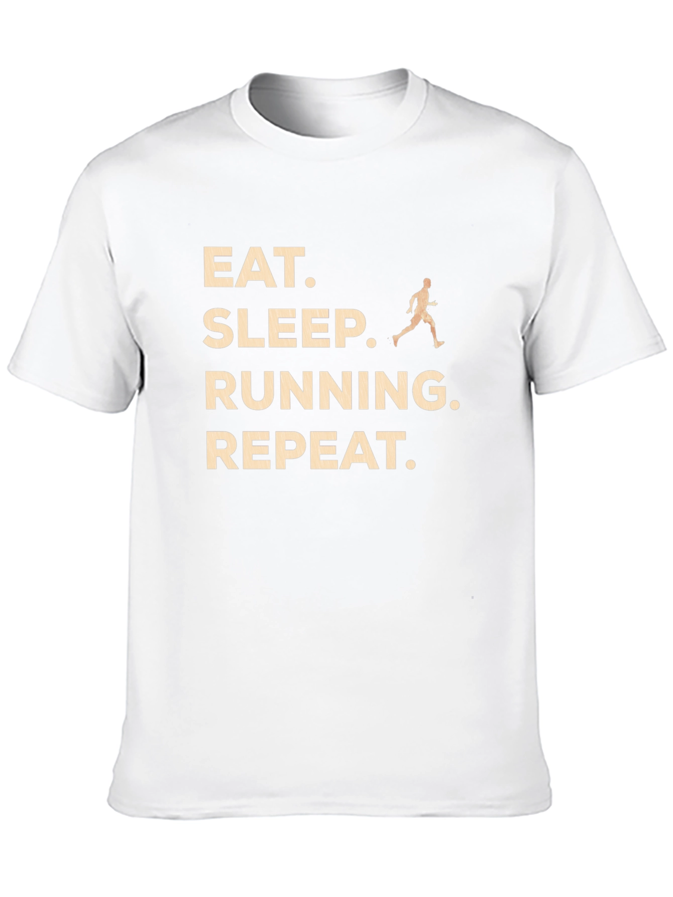 Eat Sleep Running Repeat Black Graphic T-Shirt