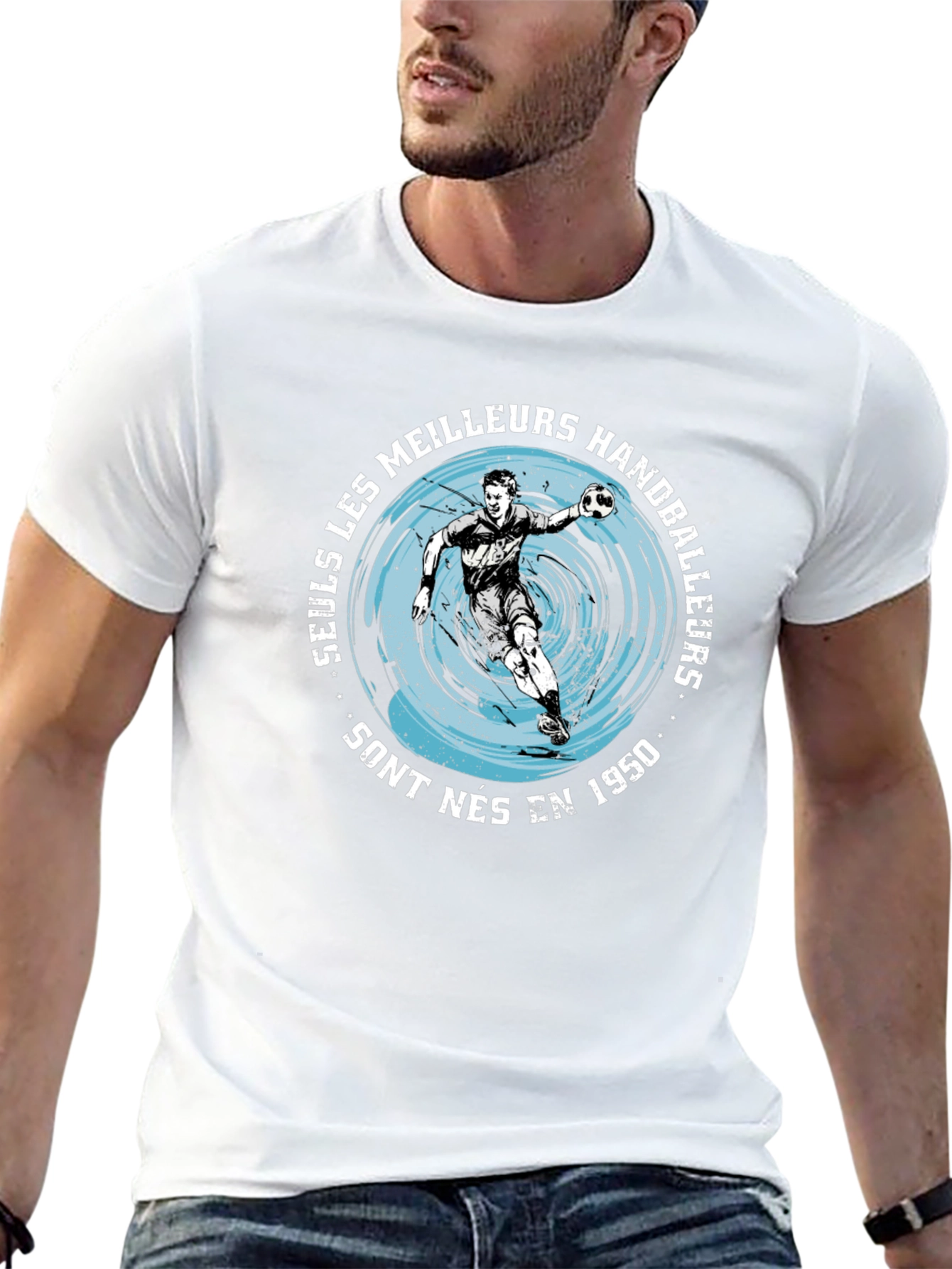 Handball Player Graphic Tee