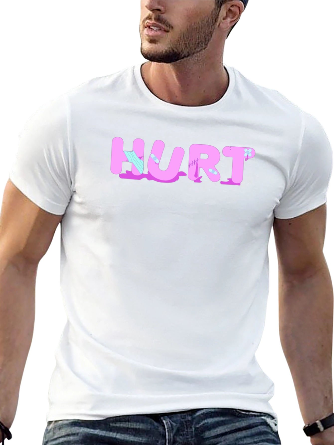 Hurt T-Shirt - Black Graphic Tee