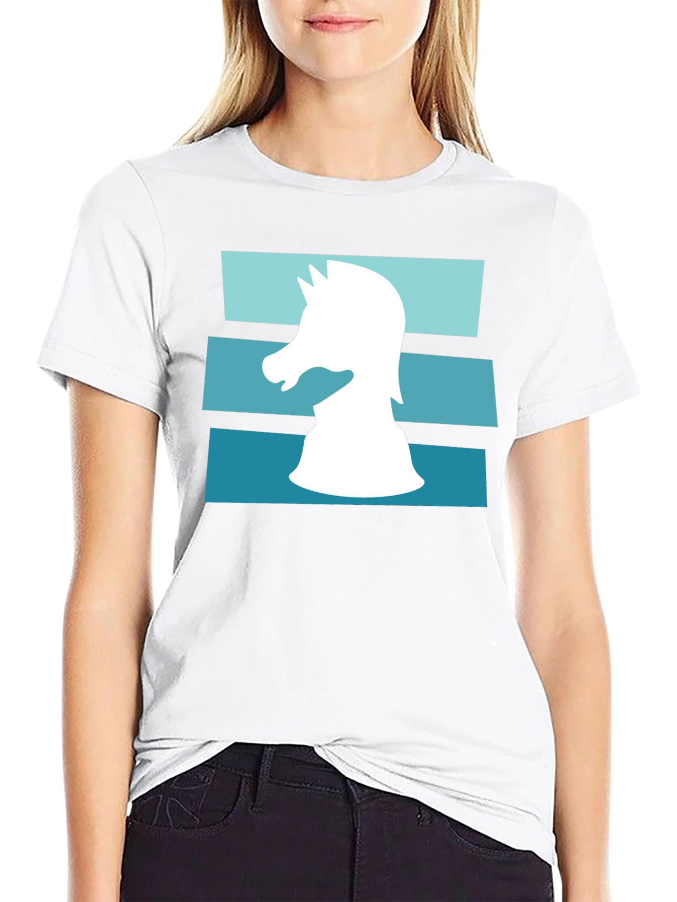 Chess Knight Graphic Tee - Mens Black T-Shirt