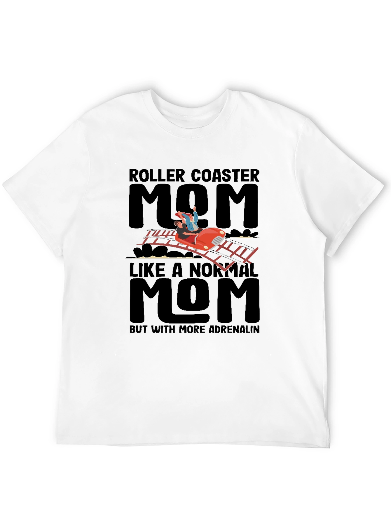 Roller Coaster Mom Graphic T-Shirt
