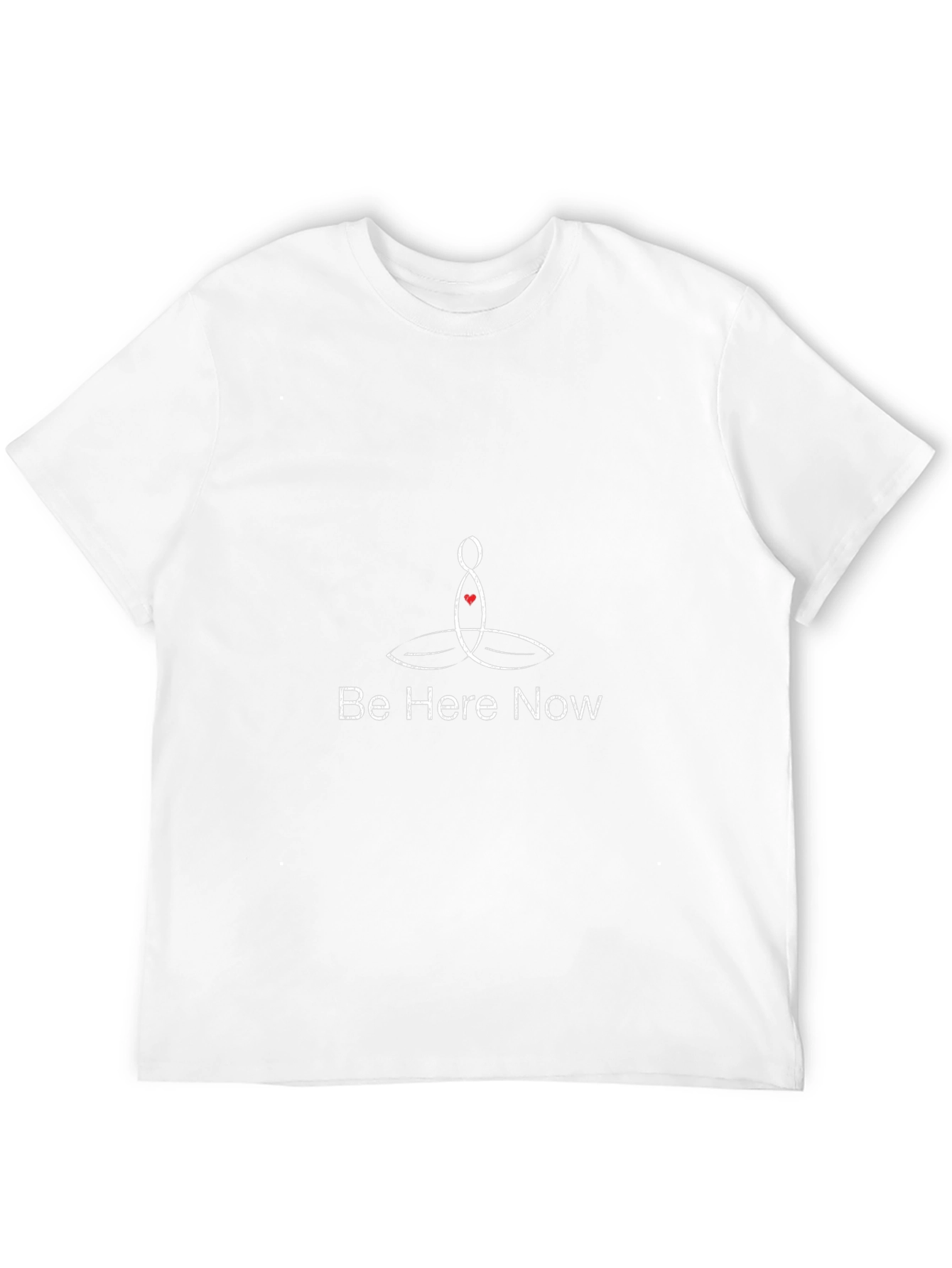 Be Here Now Yoga Meditation Graphic T-Shirt