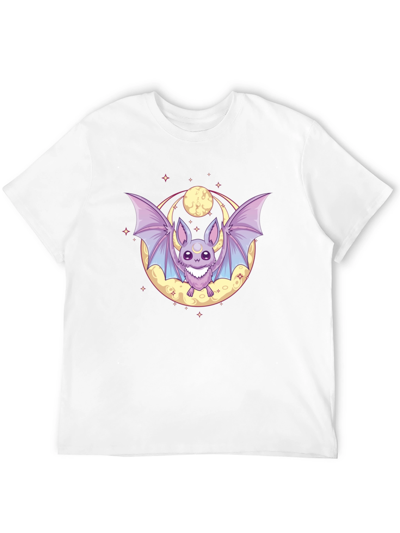 Cute Bat & Moon Graphic Tee