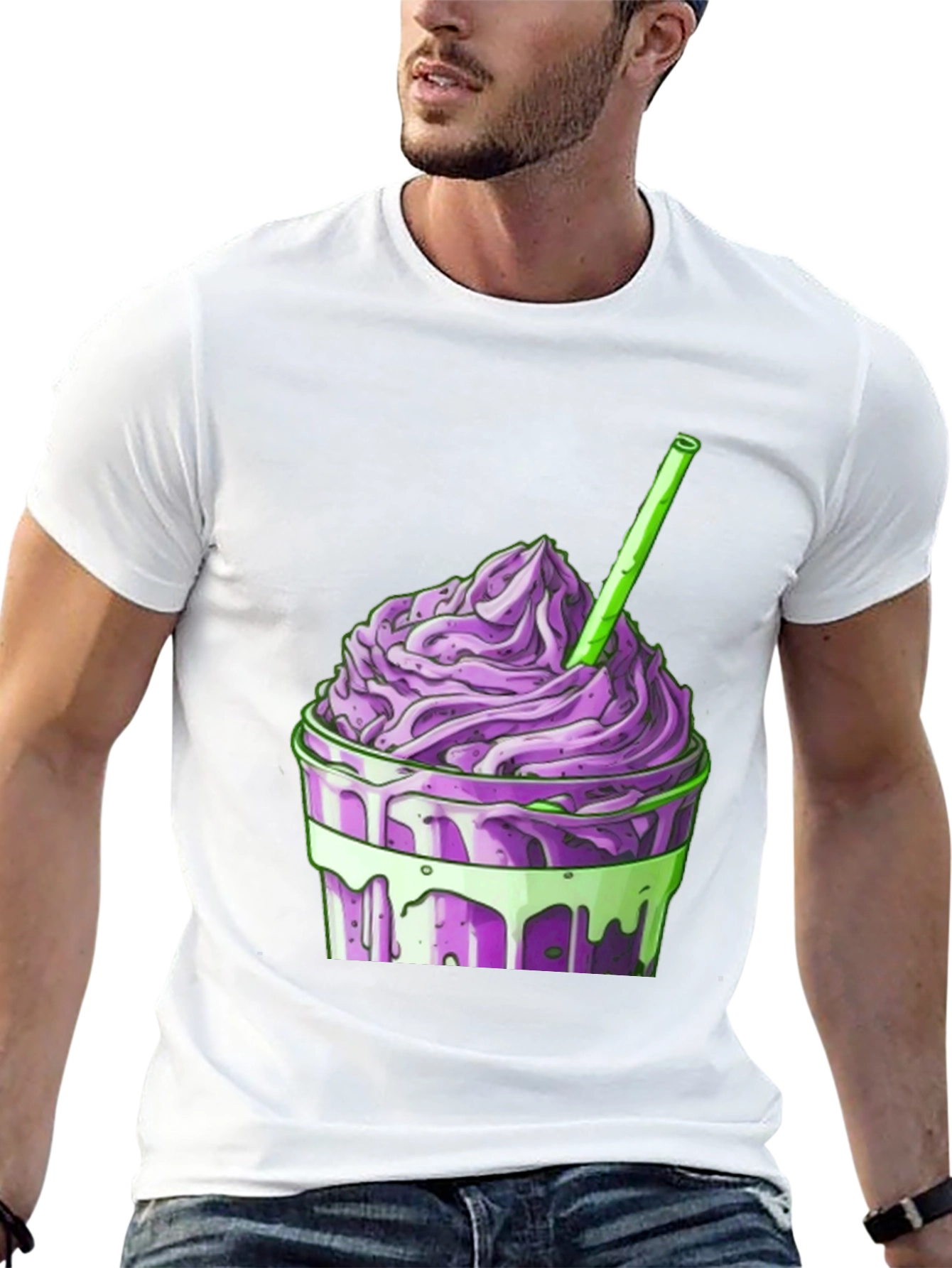 Purple Smoothie Graphic T-Shirt