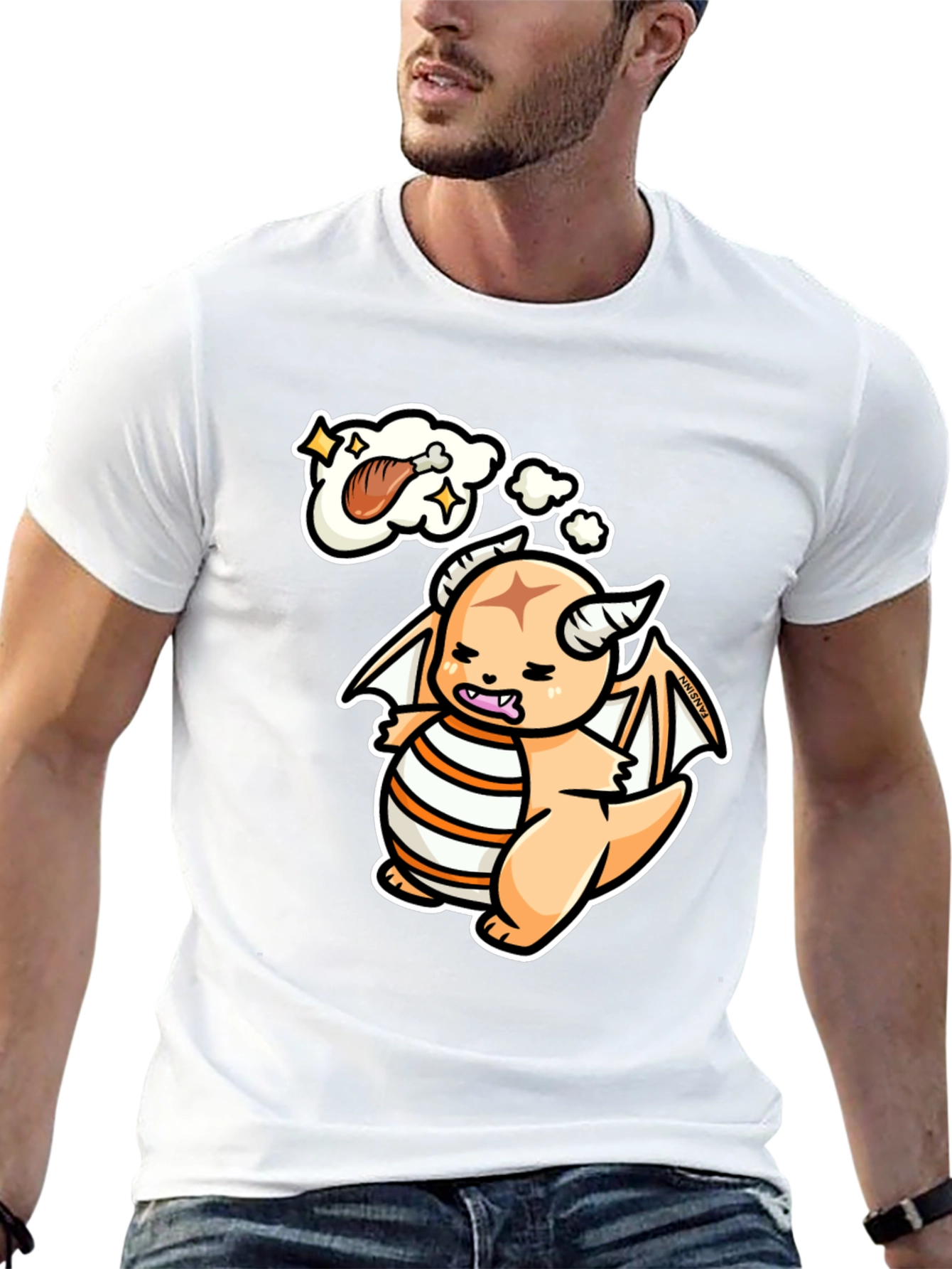 Hungry Dragon Graphic T-Shirt