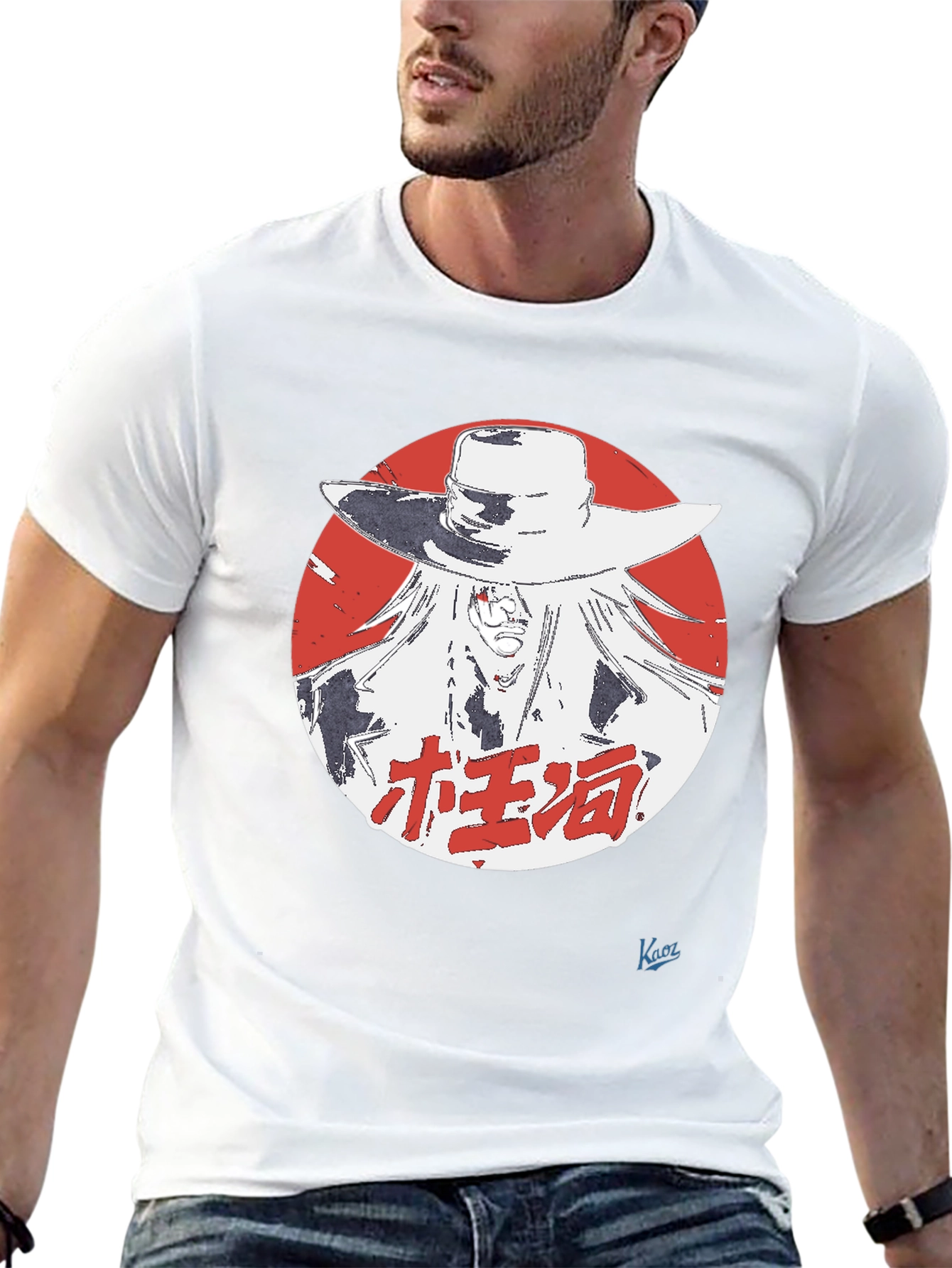 Anime Character Graphic Black T-Shirt