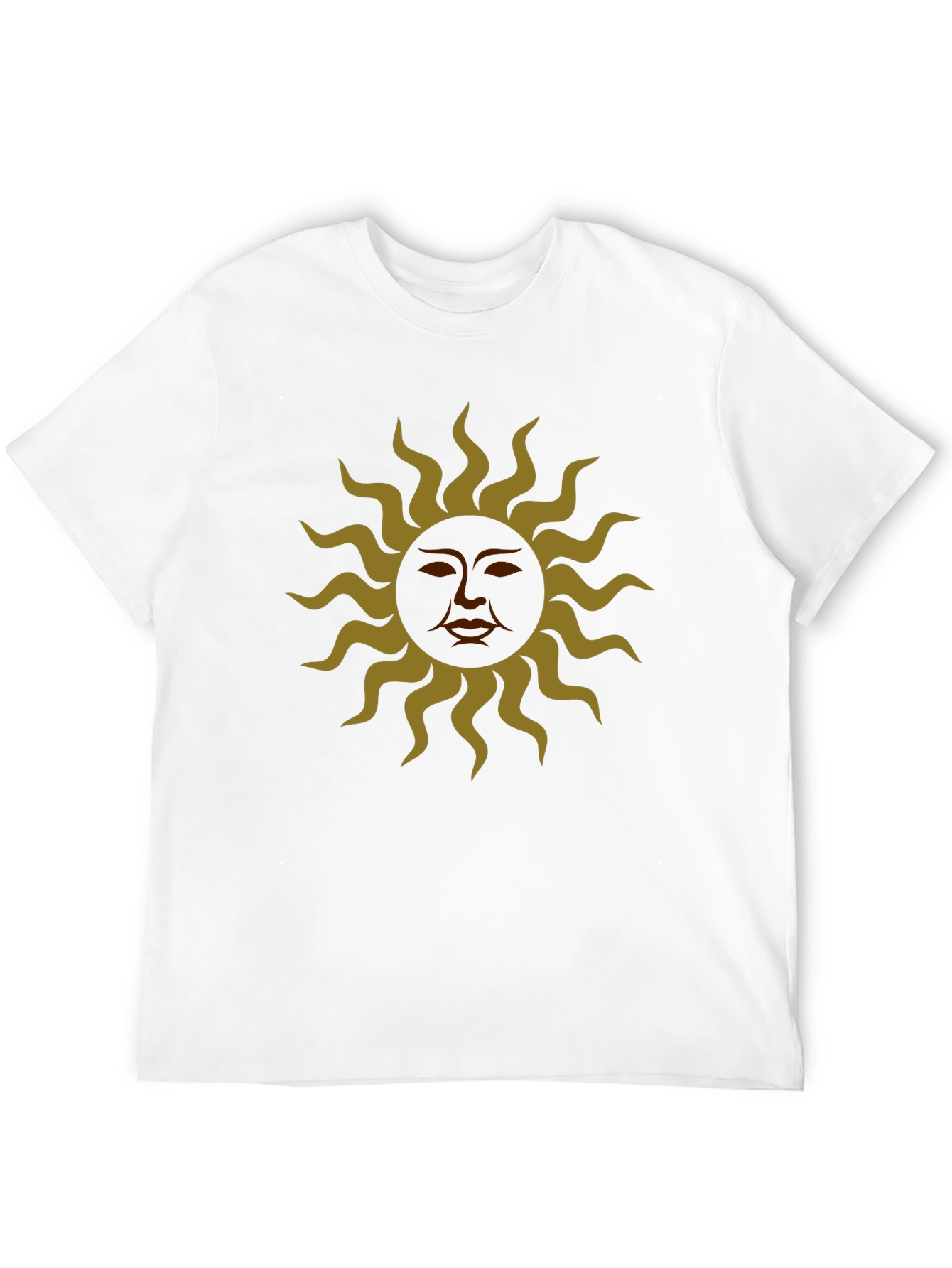 Sun Graphic Black T-Shirt Mens Casual Wear