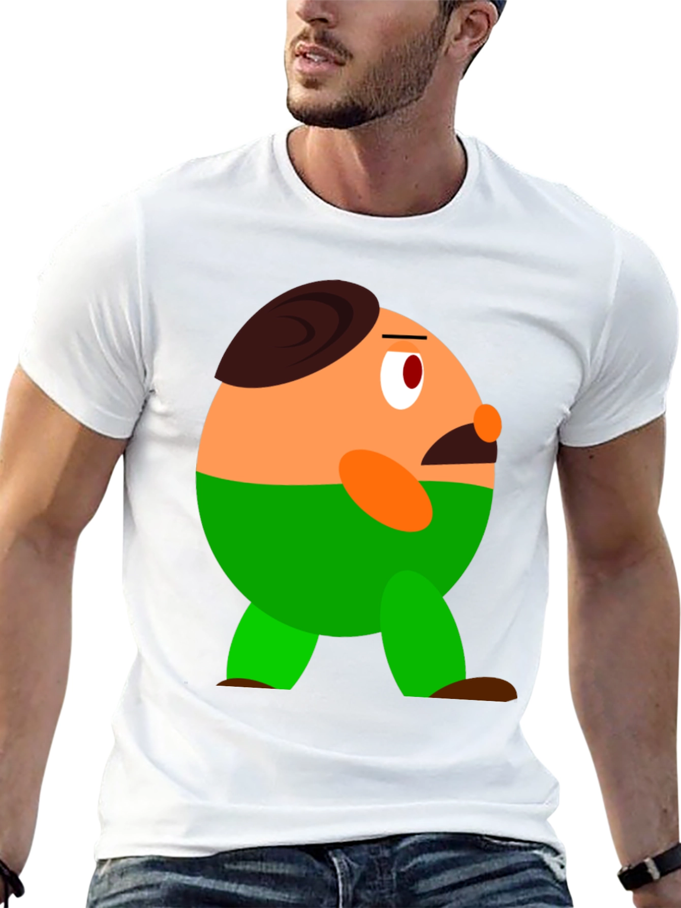 Funny Character Graphic Print T-Shirt